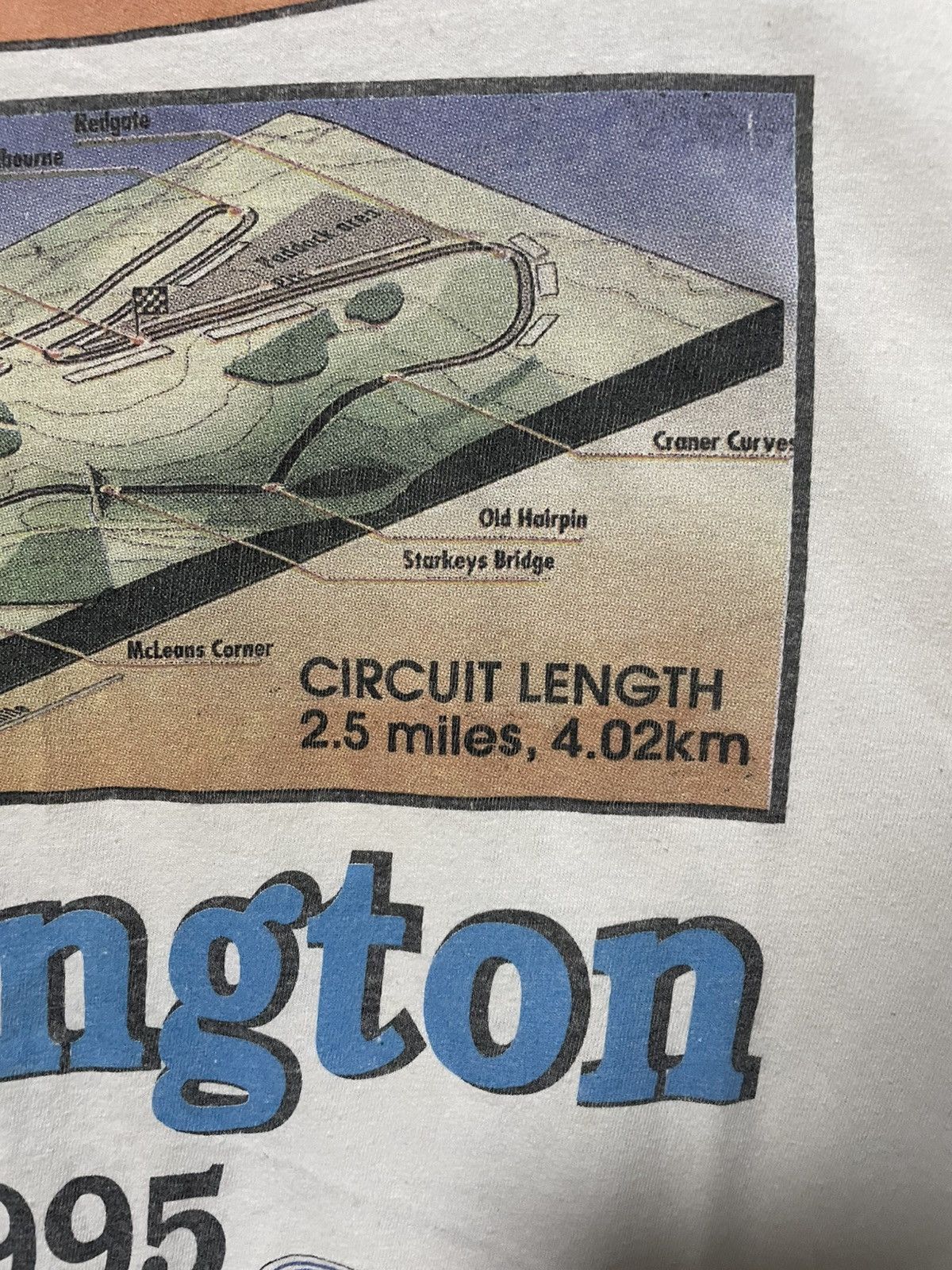 Vintage Archive Vintage 1995 British Grand Prix Donington T Shirt Size US XL / EU 56 / 4 - 10 Thumbnail