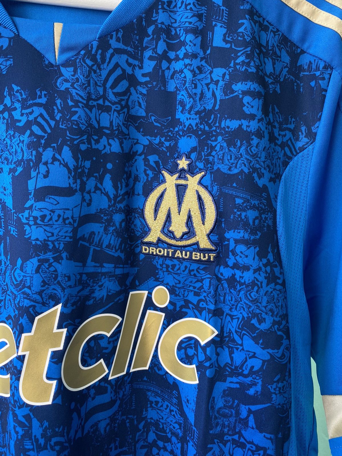 Adidas Olympique Marseille Adidas Soccer Jersey 2011/2012 Football Size US L / EU 52-54 / 3 - 5 Thumbnail