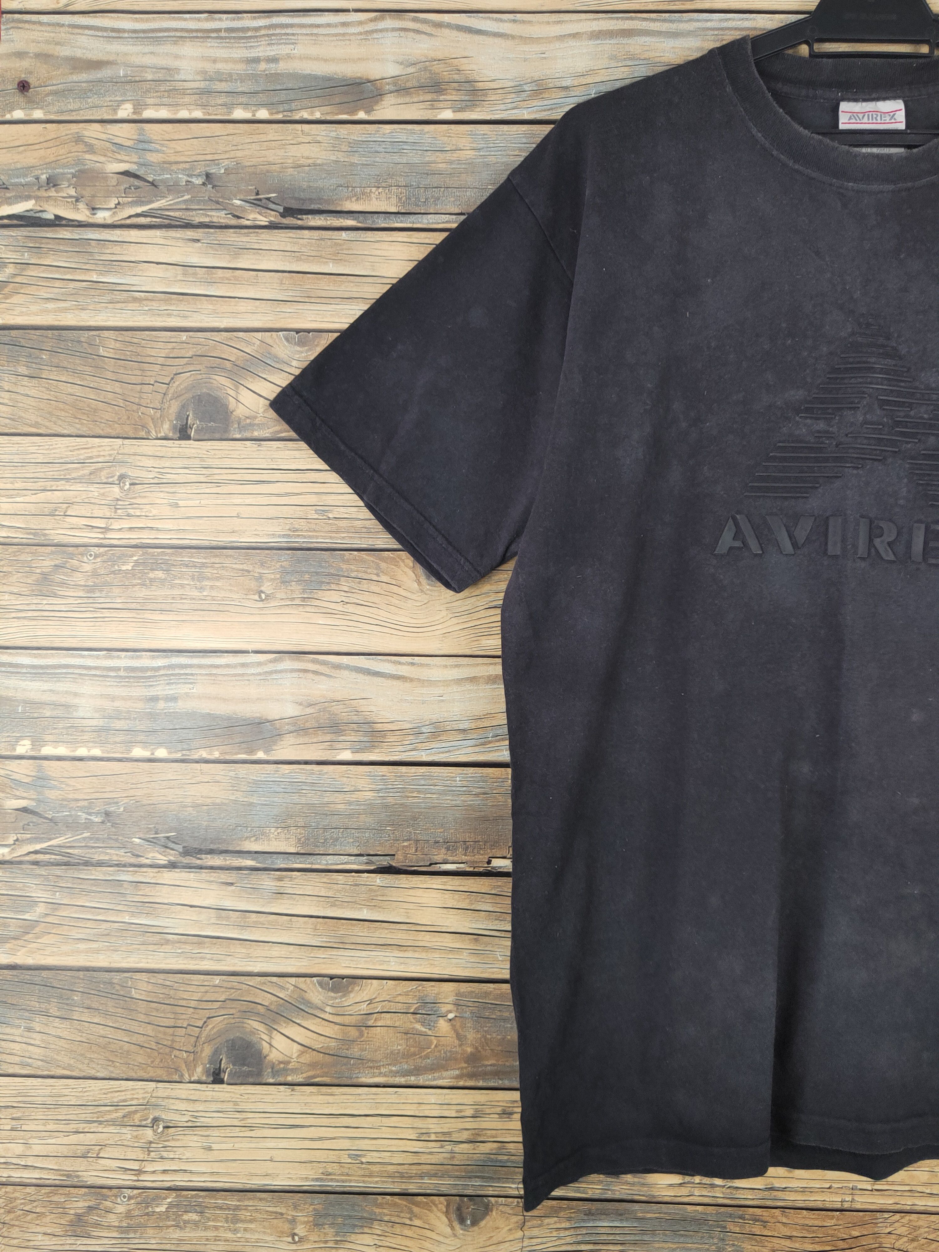 Avirex × Vintage DL Avirex vintage faded Black Short Sleeve T-shirt #614 Size US M / EU 48-50 / 2 - 4 Thumbnail