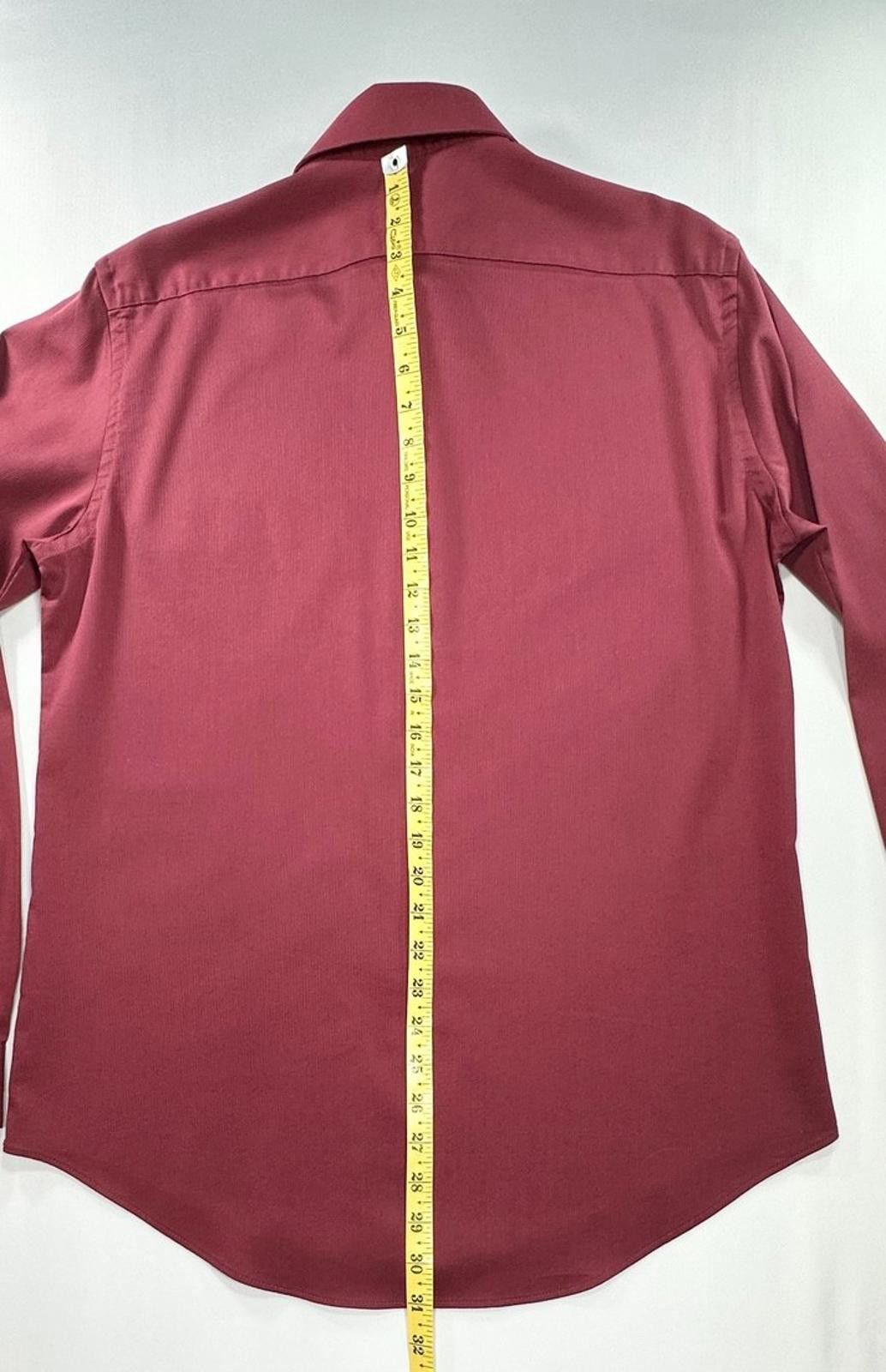 Van Heusen Van Heusen Stain Shield Slim Fit Stretch Button Up Red Men M Size US M / EU 48-50 / 2 - 3 Thumbnail
