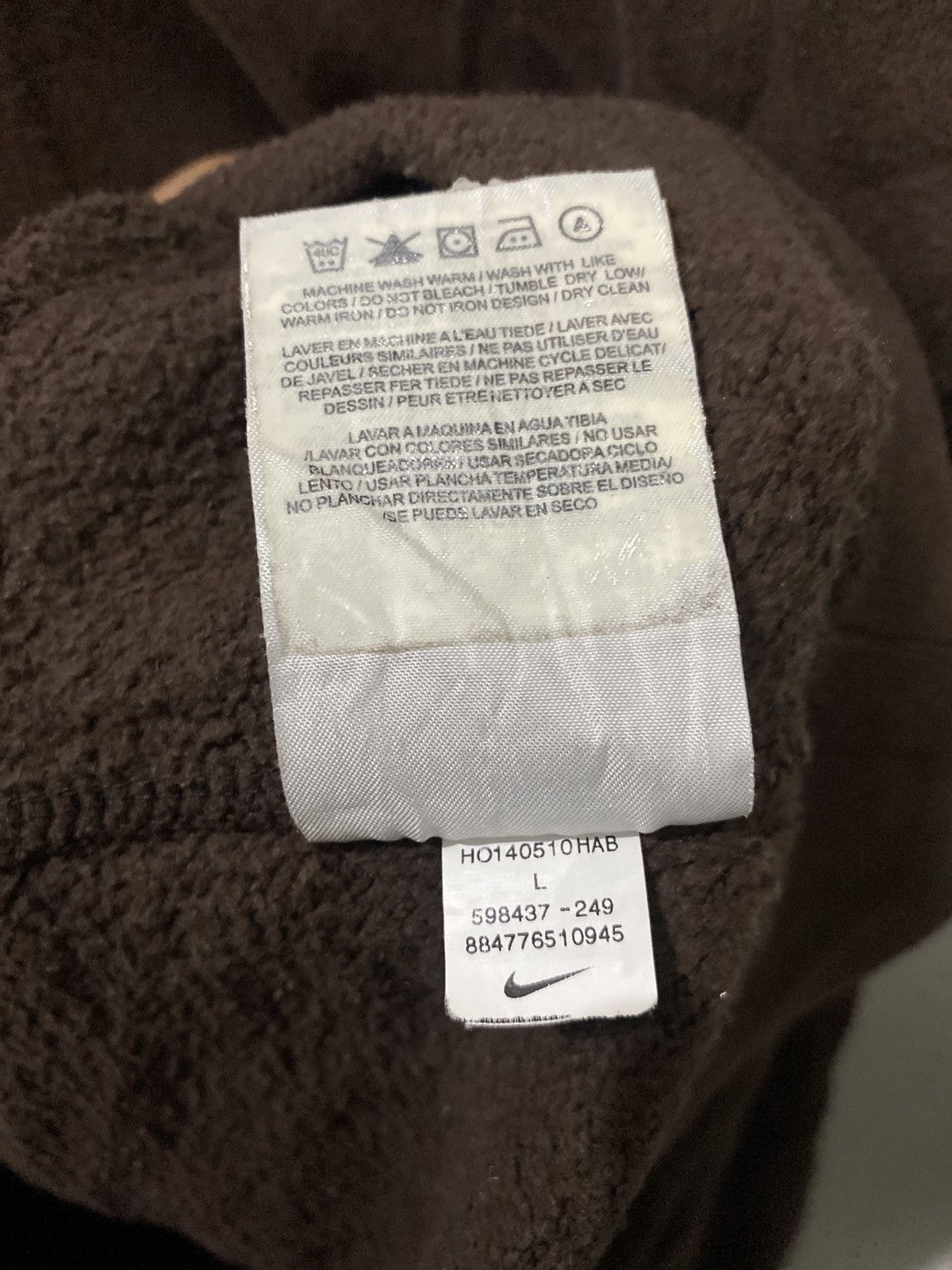 Nike Nike Center Swoosh Brown Hoodie Size US L / EU 52-54 / 3 - 5 Thumbnail