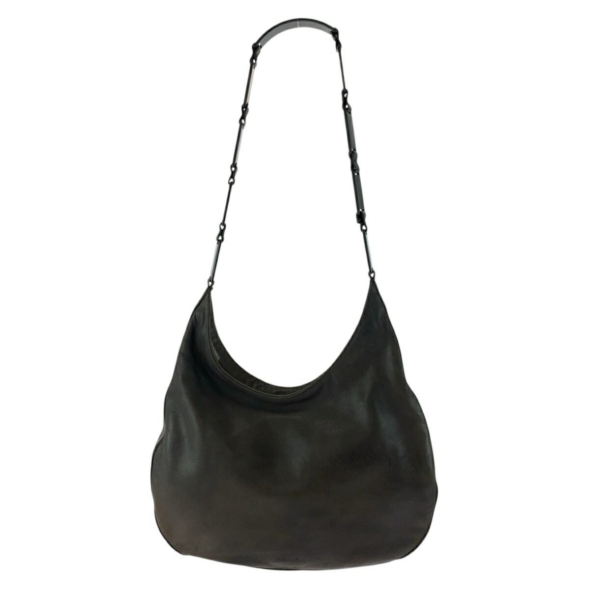 Prada Prada B8693 Leather Chain Shoulder Bag Leather Shoulder Bag B8693 Duty Free For Usa in Brown, Women's