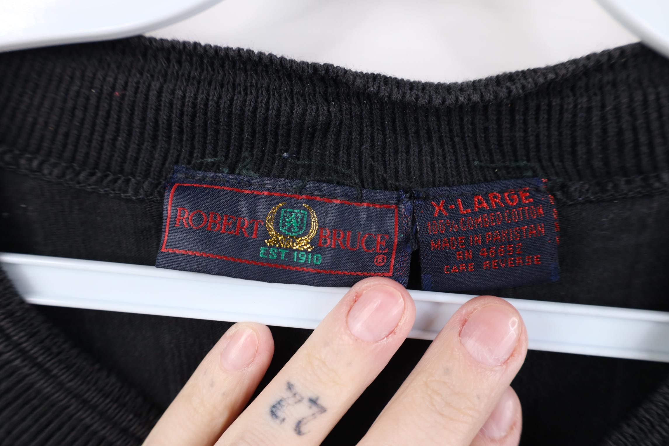 Vintage Vintage 90s Streetwear Ribbed Knit Henley T-Shirt Black Size US XL / EU 56 / 4 - 6 Thumbnail