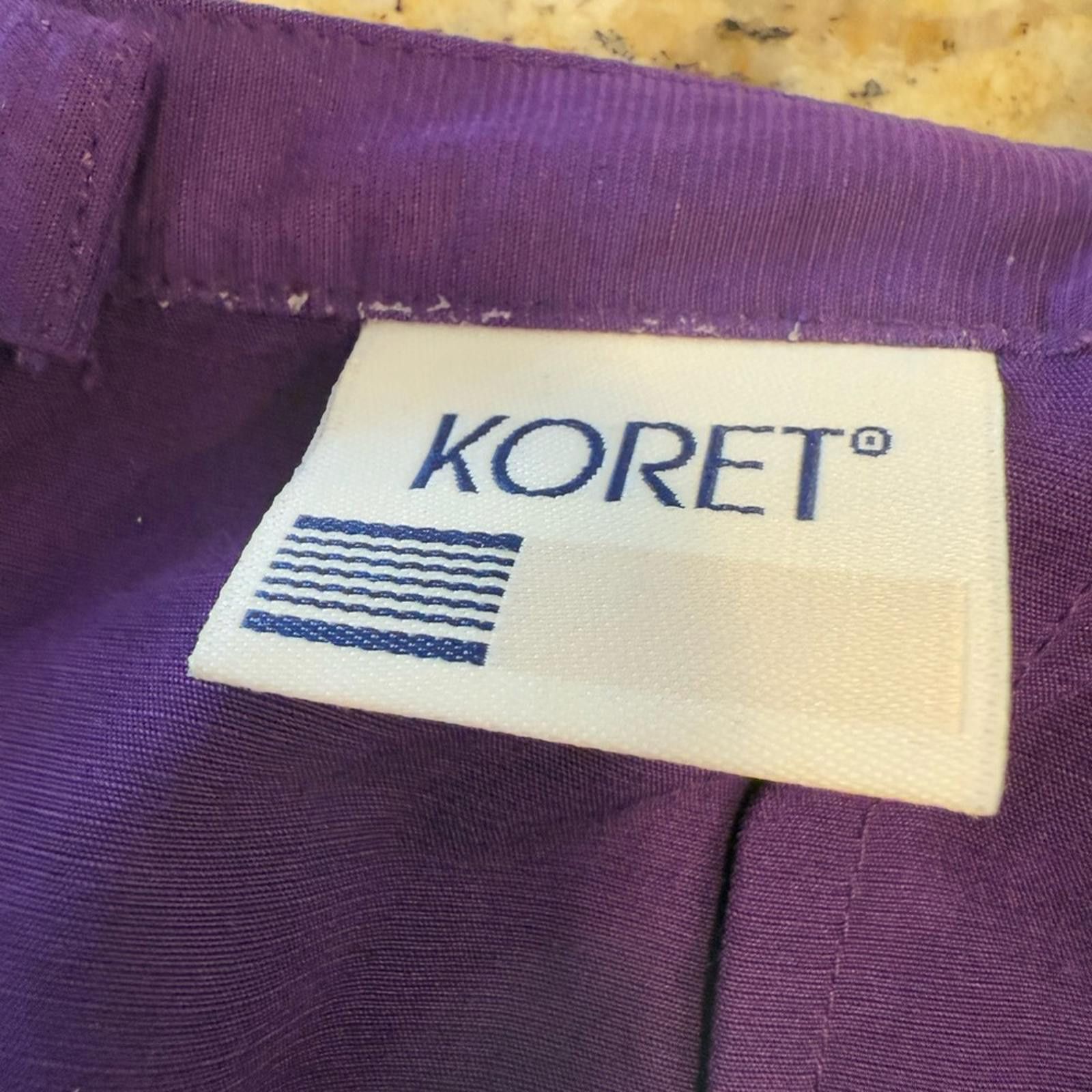 Other Koret vintage purple midi skirt embellishments SZ M Size 32" / US 10 / IT 46 - 7 Thumbnail