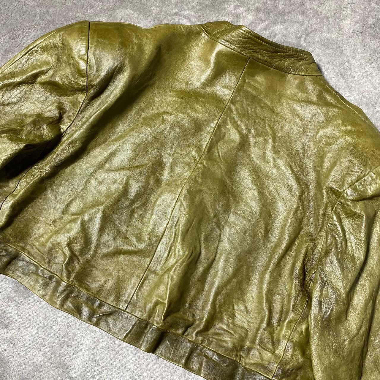 Vintage VINTAGE LEATHER CROPPED JACKET Size S / US 4 / IT 40 - 6 Thumbnail