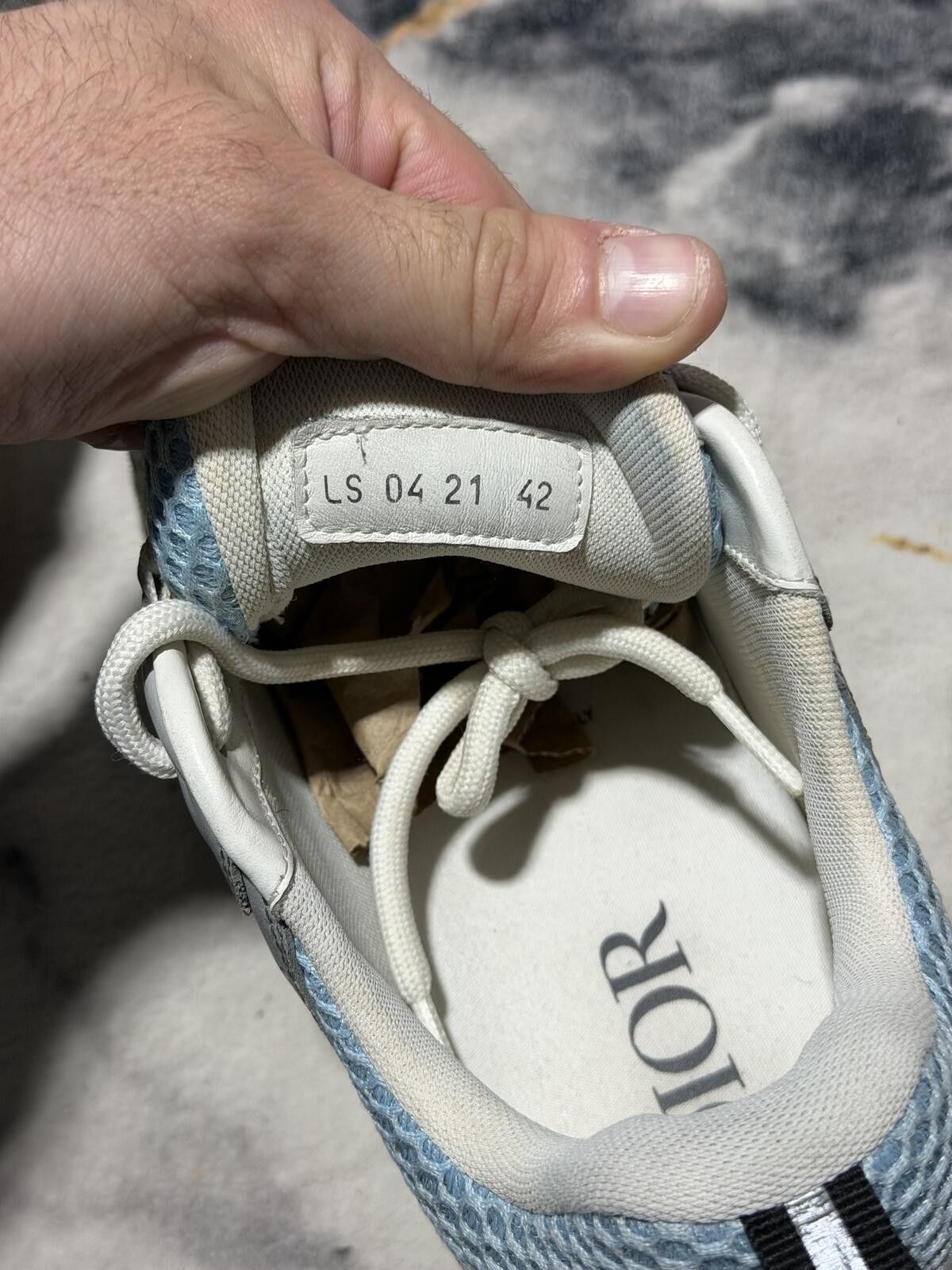 Dior Dior B22 Light Blue Grey White - Sz 9US Size US 9 / EU 42 - 7 Thumbnail