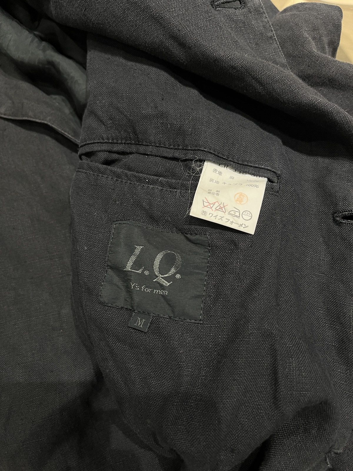 Japanese Brand × Y's for Men × Yohji Yamamoto L.Q. Y’s For Men Linen Jacket Size US L / EU 52-54 / 3 - 5 Thumbnail