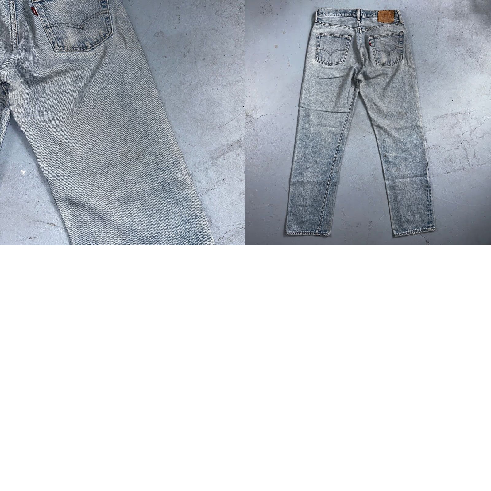 Levi's VINTAGE Levi's 501 Jeans - XX 80s USA Light Wash Denim 32x33 Regular Men's Straight Vintage 501 Series Jeans Pacific Blue Size US 32 / EU 48 - 10 Thumbnail