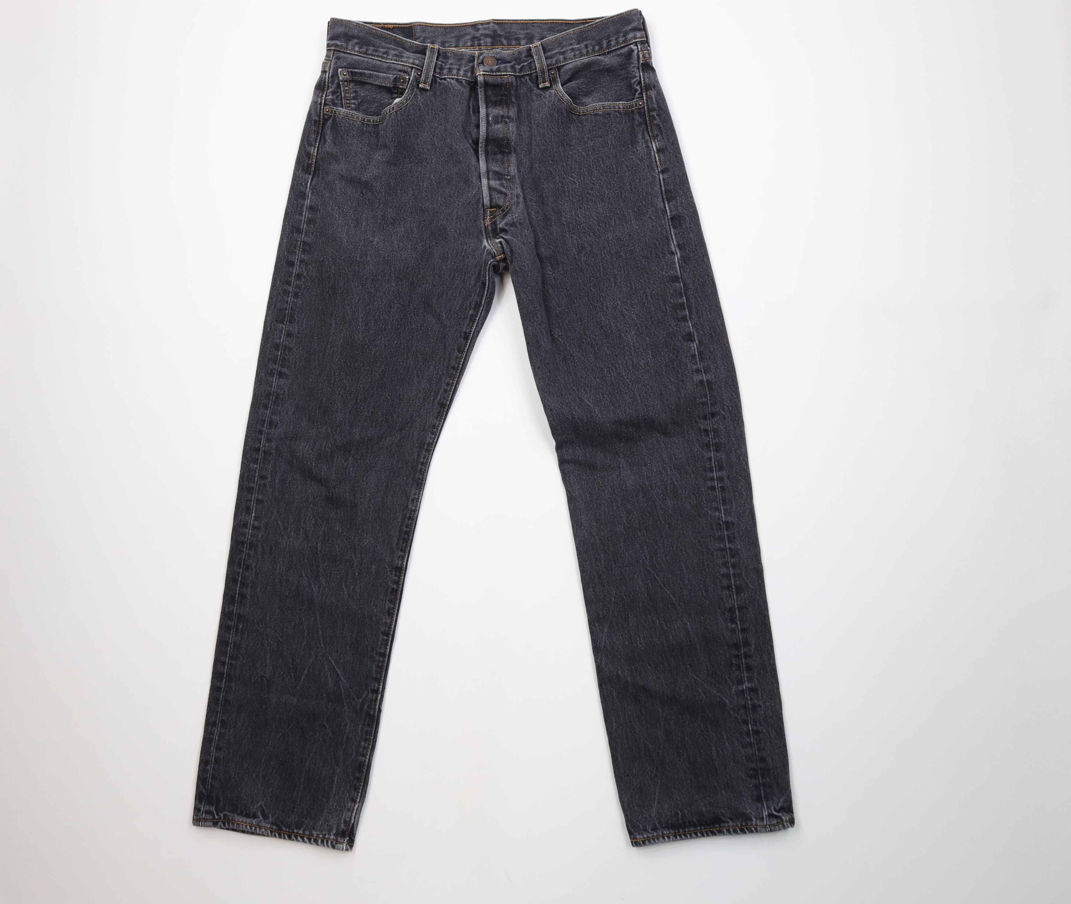 Levi's Vintage Y2K Levis 505xx Fly Regular Straight Leg Jeans Black Size US 34 / EU 50 - 1 Thumbnail