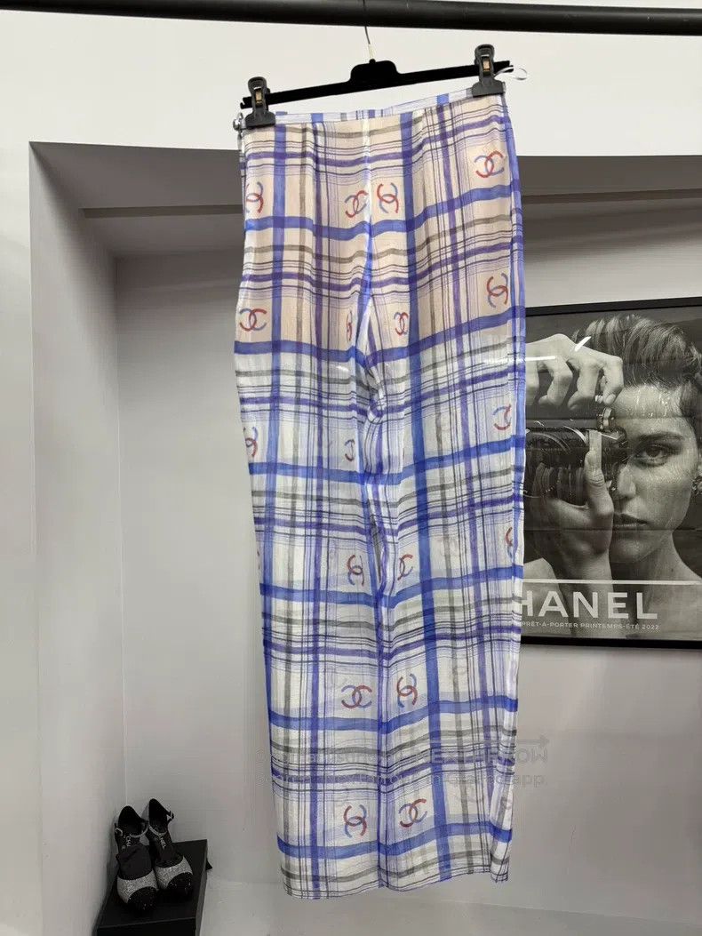 Chanel Chanel 23P silk-printed trousers Size 24" / US 00 / IT 34 - 3 Thumbnail