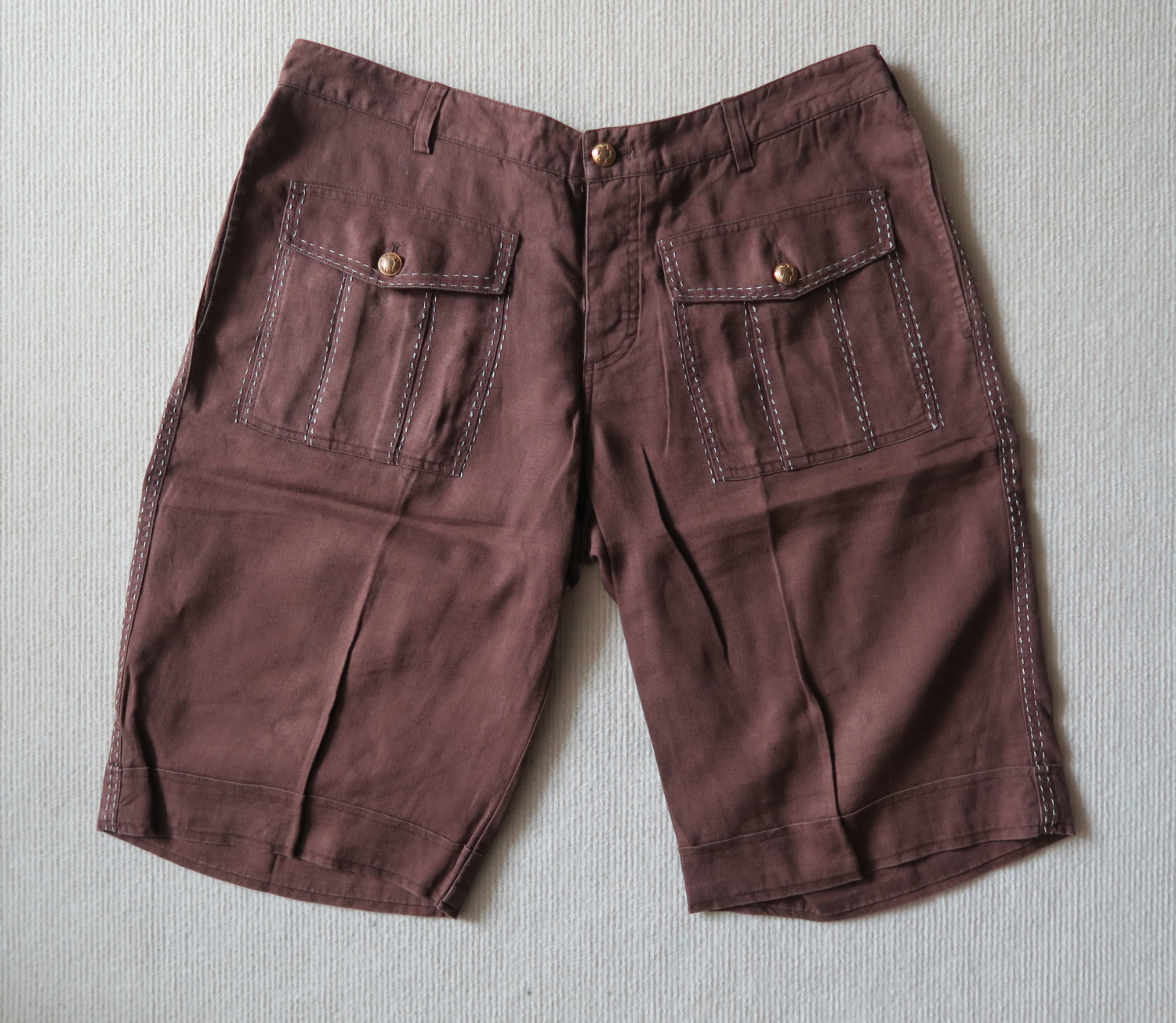 Roberto Cavalli Roberto Cavalli Italy Linen Shorts Size US 36 / EU 52 - 1 Thumbnail