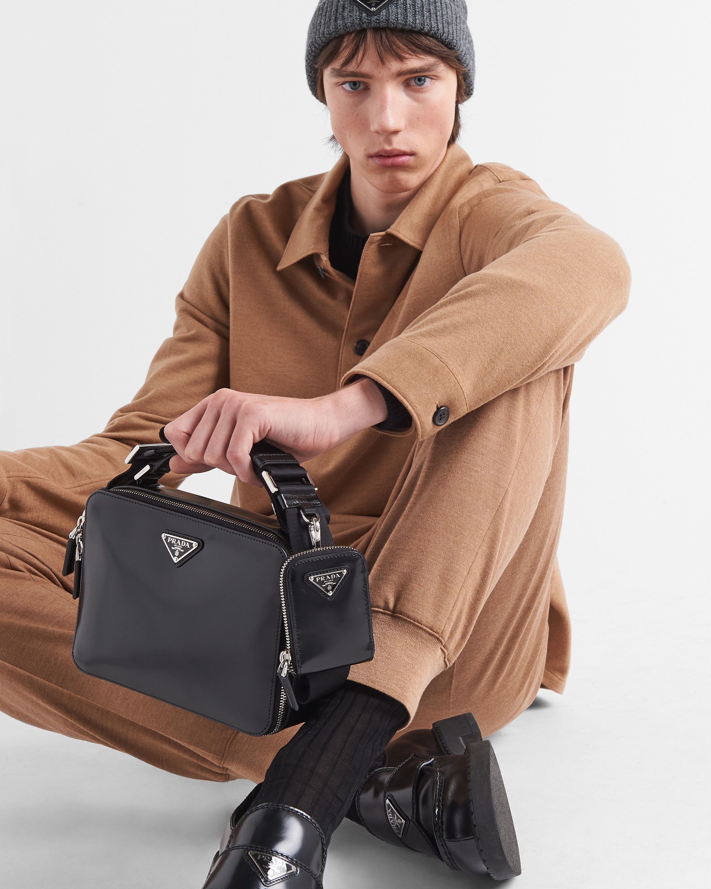 Prada o1bcso1str1025 Jersey Lana Sweatpants & Joggers in Camel Size US 30 / EU 46 - 4 Thumbnail