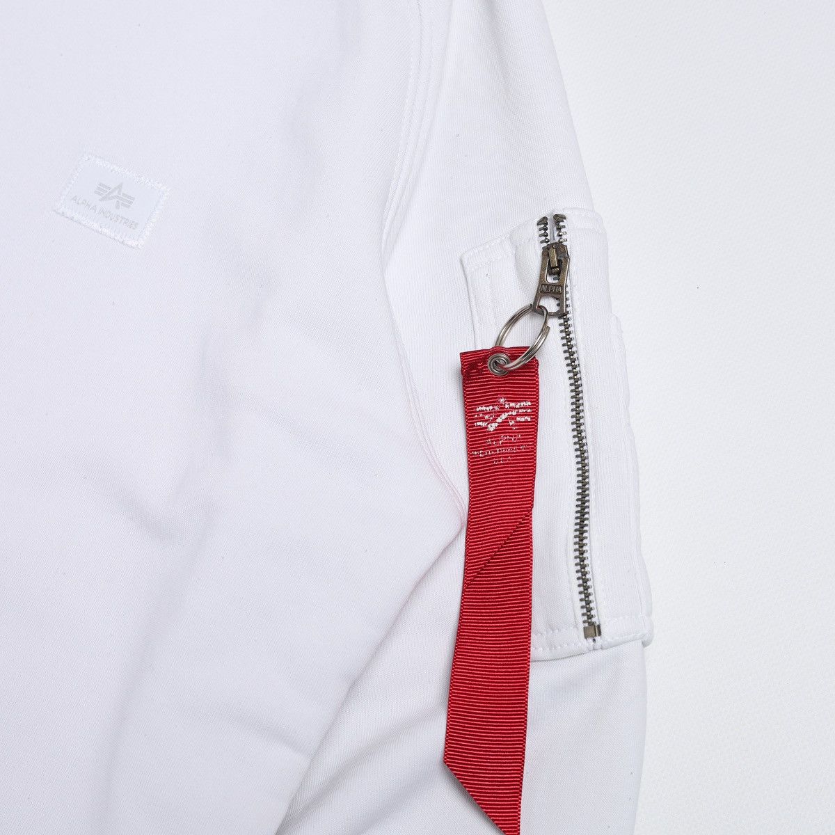 Alpha Industries Alpha Industries White Sweatshirt With Tape Size US M / EU 48-50 / 2 - 5 Thumbnail