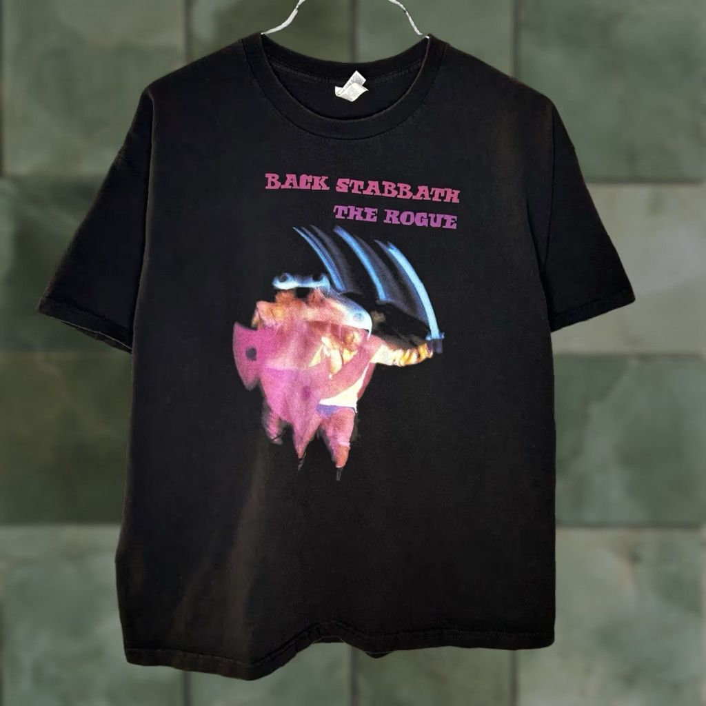 American Apparel EverQuest Back Stabbath Rogue PST Rogue Only Guild Graphic T-Shirt Men’s 2XL Black United States? Size US XXL / EU 58 / 5 - 1 Thumbnail