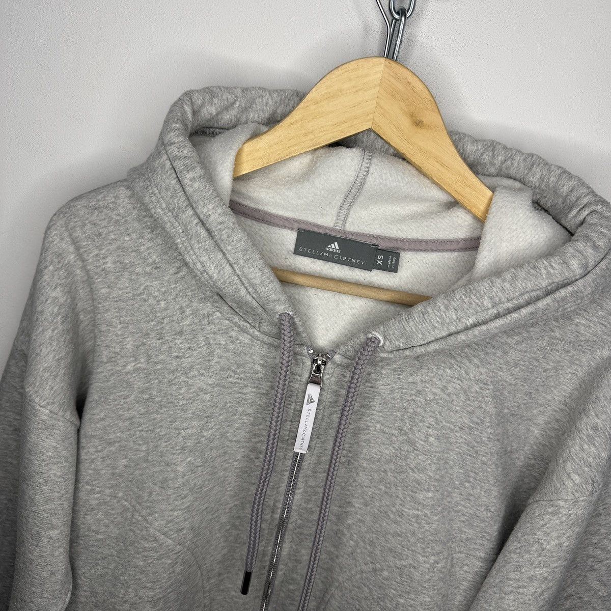 Adidas × Stella McCartney Adidas Stella McCartney Hoodie Boxy Crop Sweatshirt Y2K Size XS / US 0-2 / IT 36-38 - 4 Thumbnail