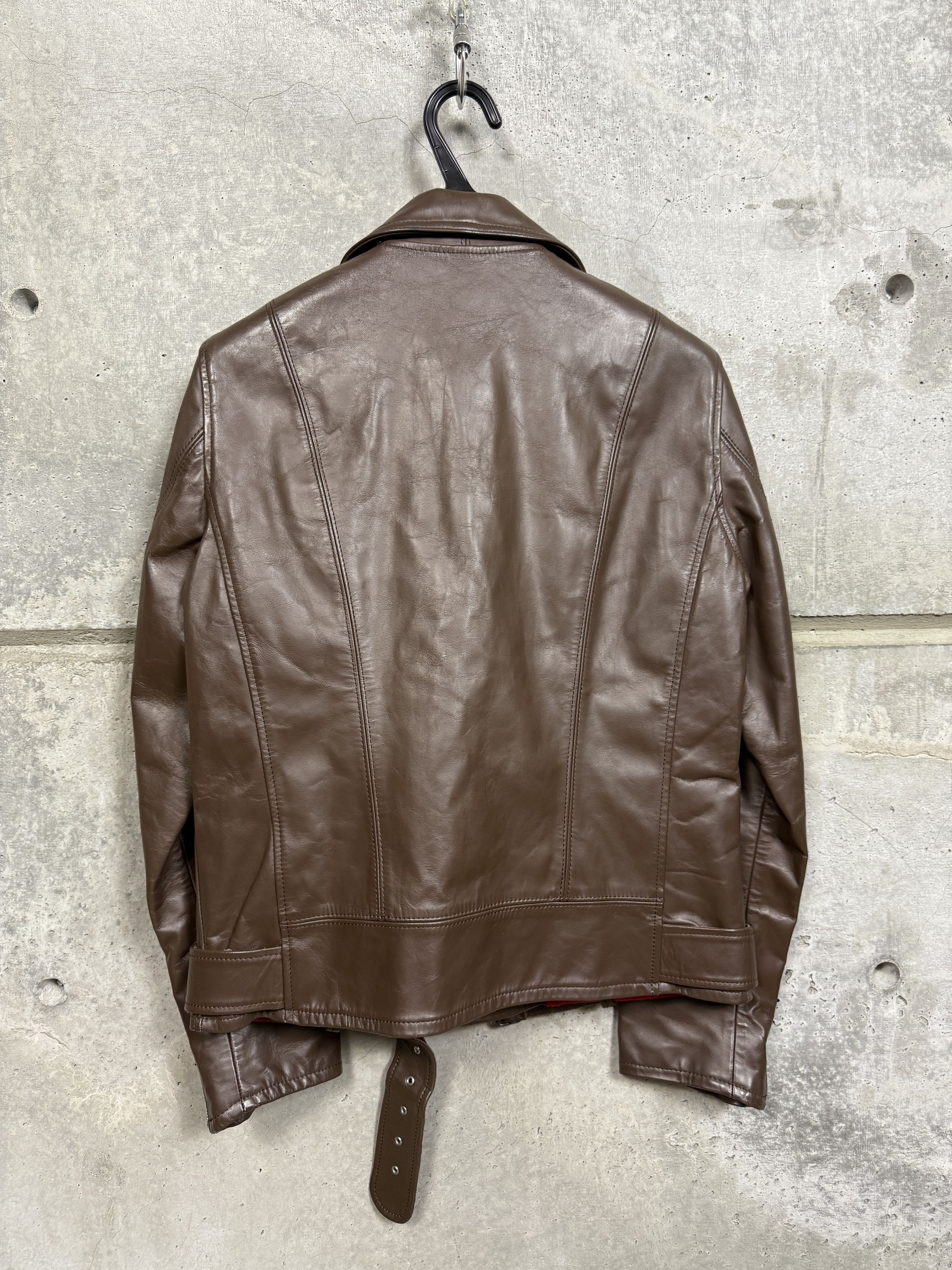 Markaware Markaware Brown Leather horsehide Biker Jacket Size US M / EU 48-50 / 2 - 2 Thumbnail