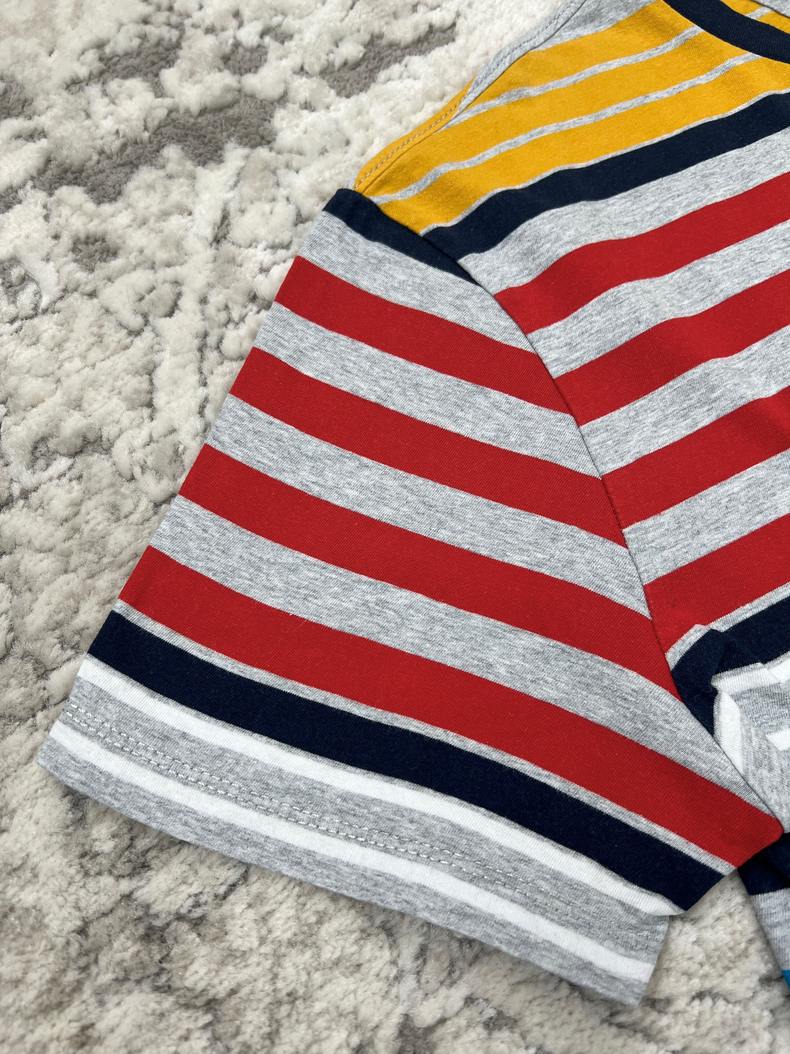 Tommy Jeans Tommy Jeans Multicolor Striped T-shirt XL Size US XL / EU 56 / 4 - 4 Thumbnail