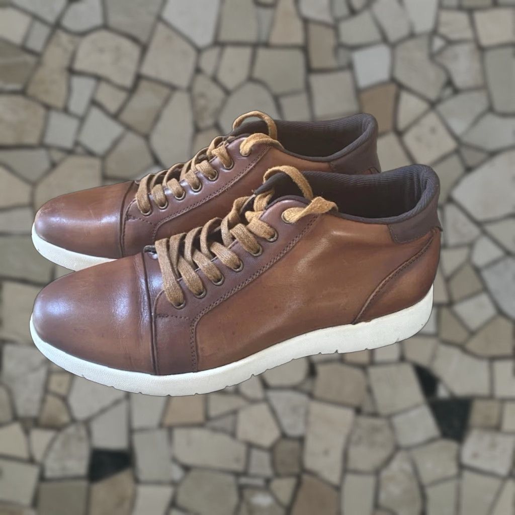Stacy Adams Stacy Adams Harlow Mid Sneaker Mens 8.5 M Cognac Brown Shoe Size 8.5 M Sneaker Athletic Lace Up Modern Style, Stacy Adams Harlow, Brown, Shoes, Men Size US 9 / EU 42 - 1 Thumbnail