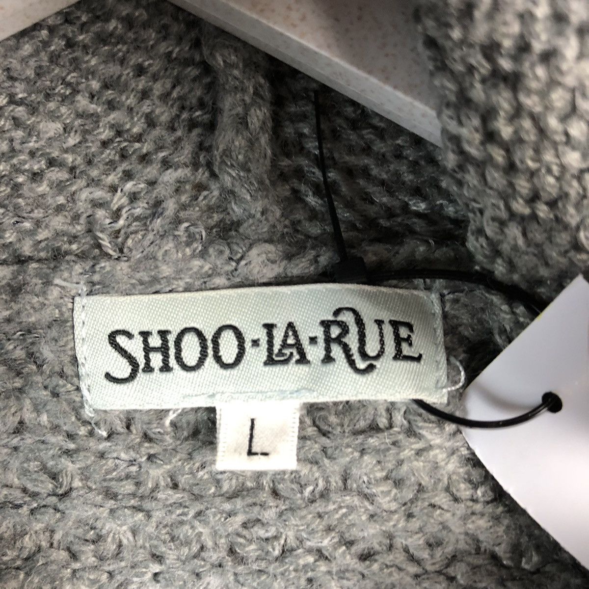 Homespun Knitwear Shoo La Reu Grey cardigan Knitwear #A2222 Size US L / EU 52-54 / 3 - 10 Thumbnail