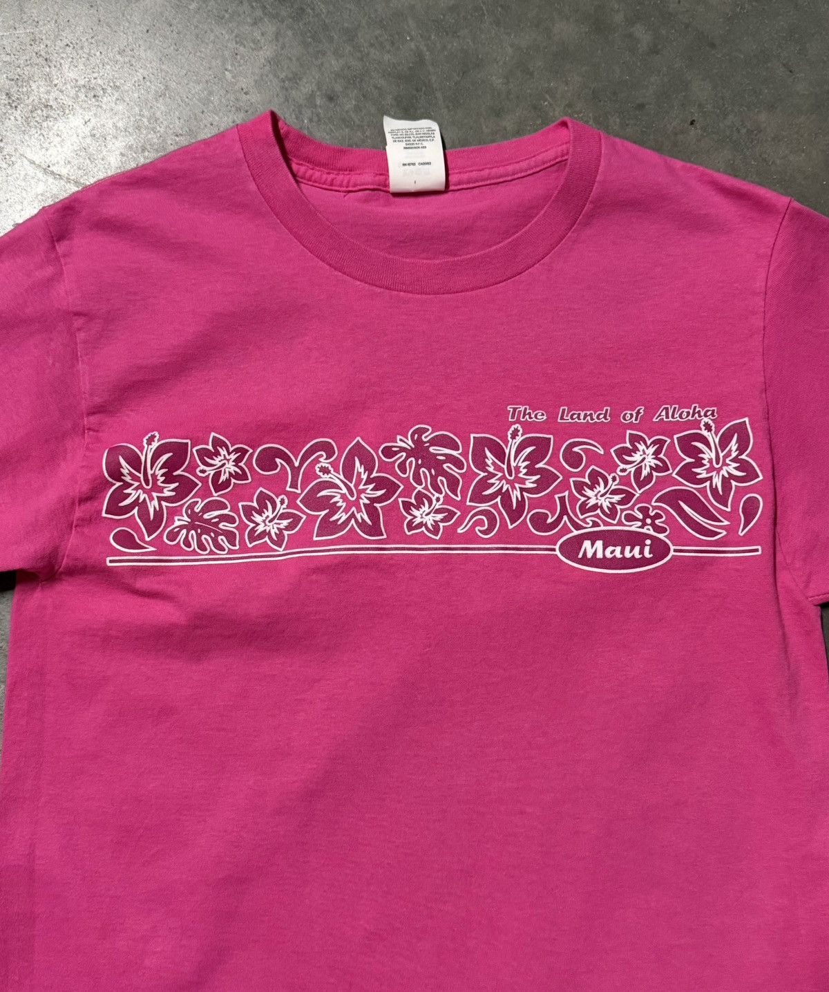 Hanes Y2K Pink Hawaii Maui tee shirt Size US M / EU 48-50 / 2 - 2 Thumbnail
