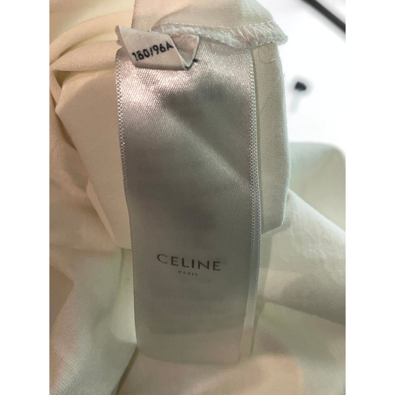 Celine Celine Spellout Logo White, Pink & Yellow Tee Size US XL / EU 56 / 4 - 4 Thumbnail