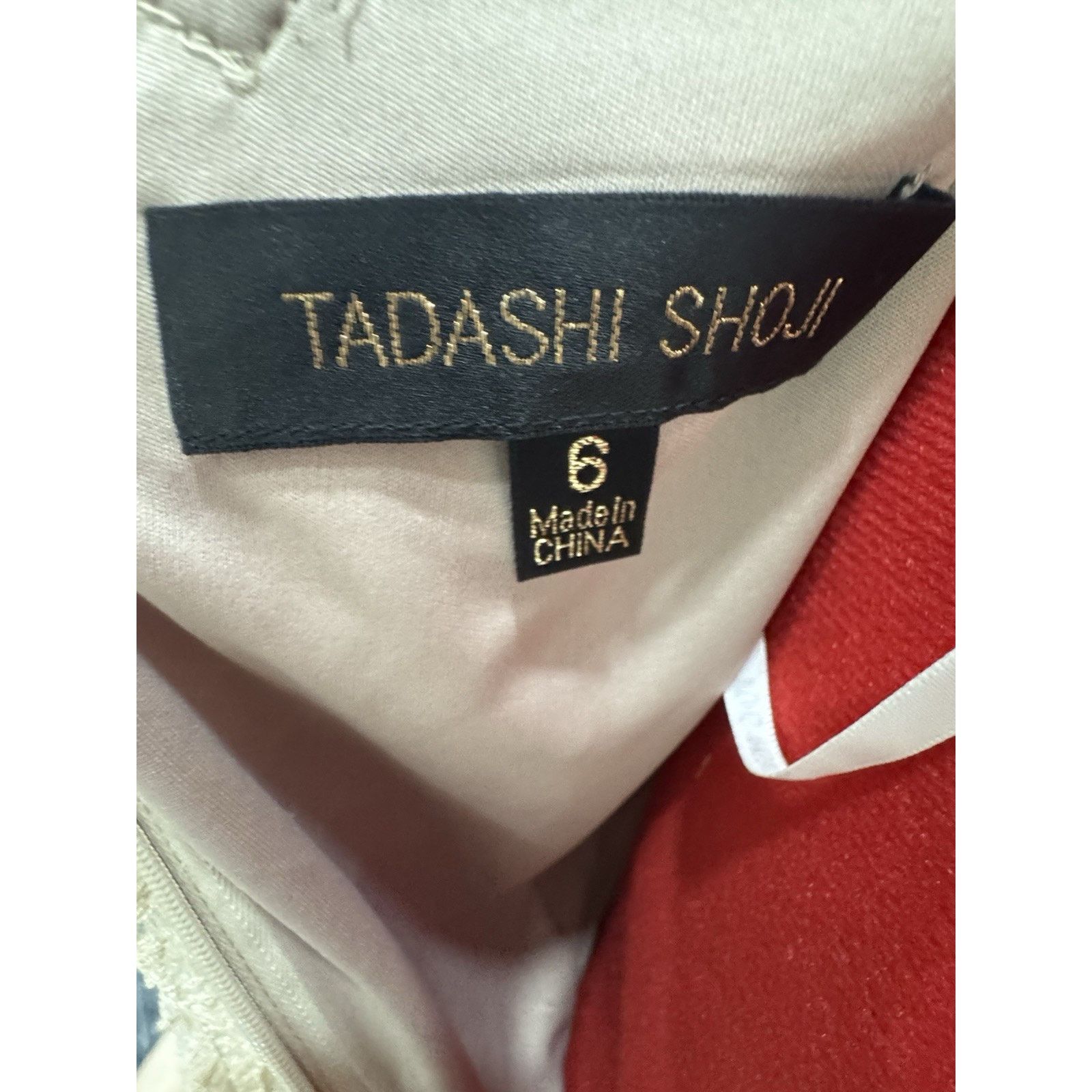 Tadashi Shoji Tadashi Shoji Lace Overlay Ribbon Dress Illusion Blouson Size M / US 6-8 / IT 42-44 - 5 Thumbnail