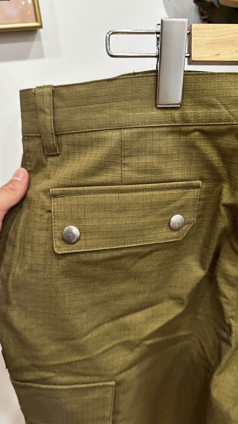 Kenzo Kenzo Olive Ripstop Cargo Shorts Size US 36 / EU 52 - 5 Thumbnail