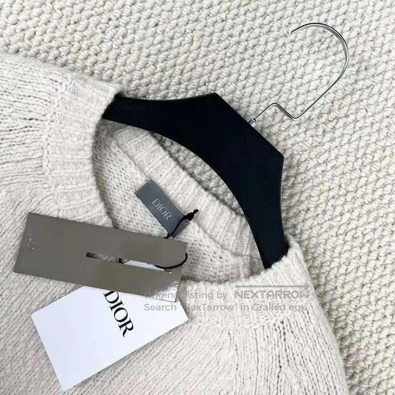 Dior Dior White Cashmere Blend Sweater with Tiger Design . Size US S / EU 44-46 / 1 - 3 Thumbnail
