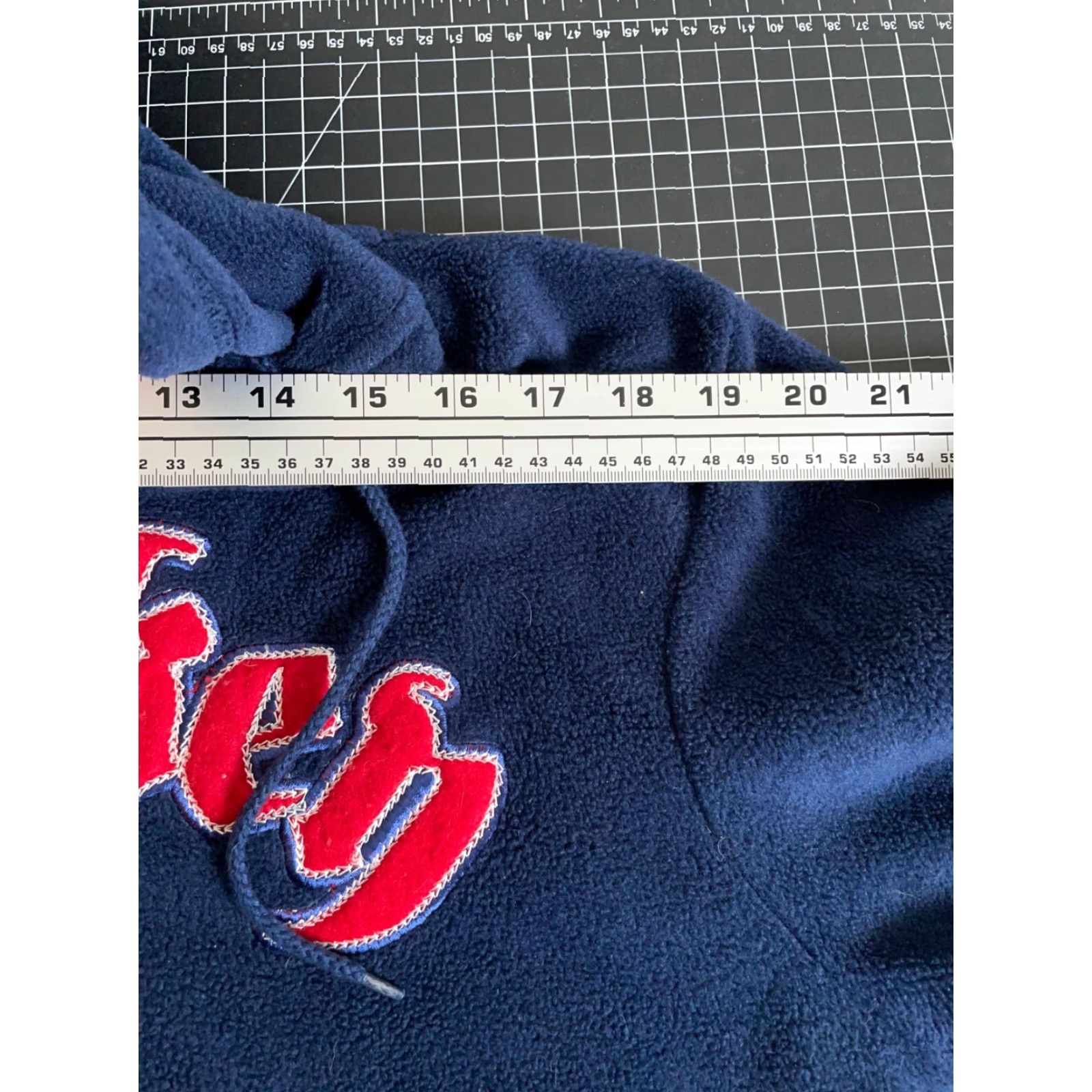 Disney Disney Mickey Mouse Fleece Zip Up Hoodie Women's Large Dark Blue Embroidered Size L / US 10 / IT 46 - 7 Thumbnail