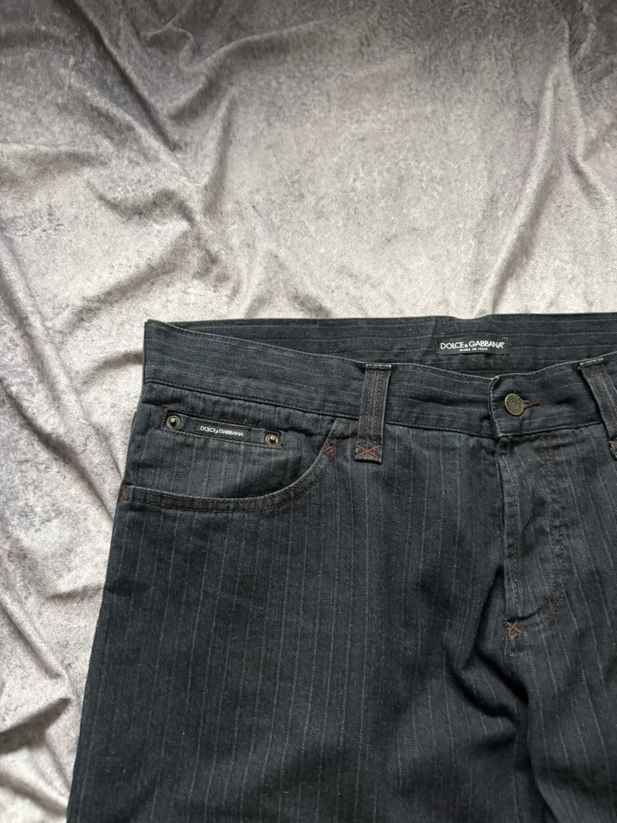 Dolce & Gabbana Dolce & Gabbana Denim Collection Men Jeans Striped Size US 38 / EU 54 - 11 Thumbnail