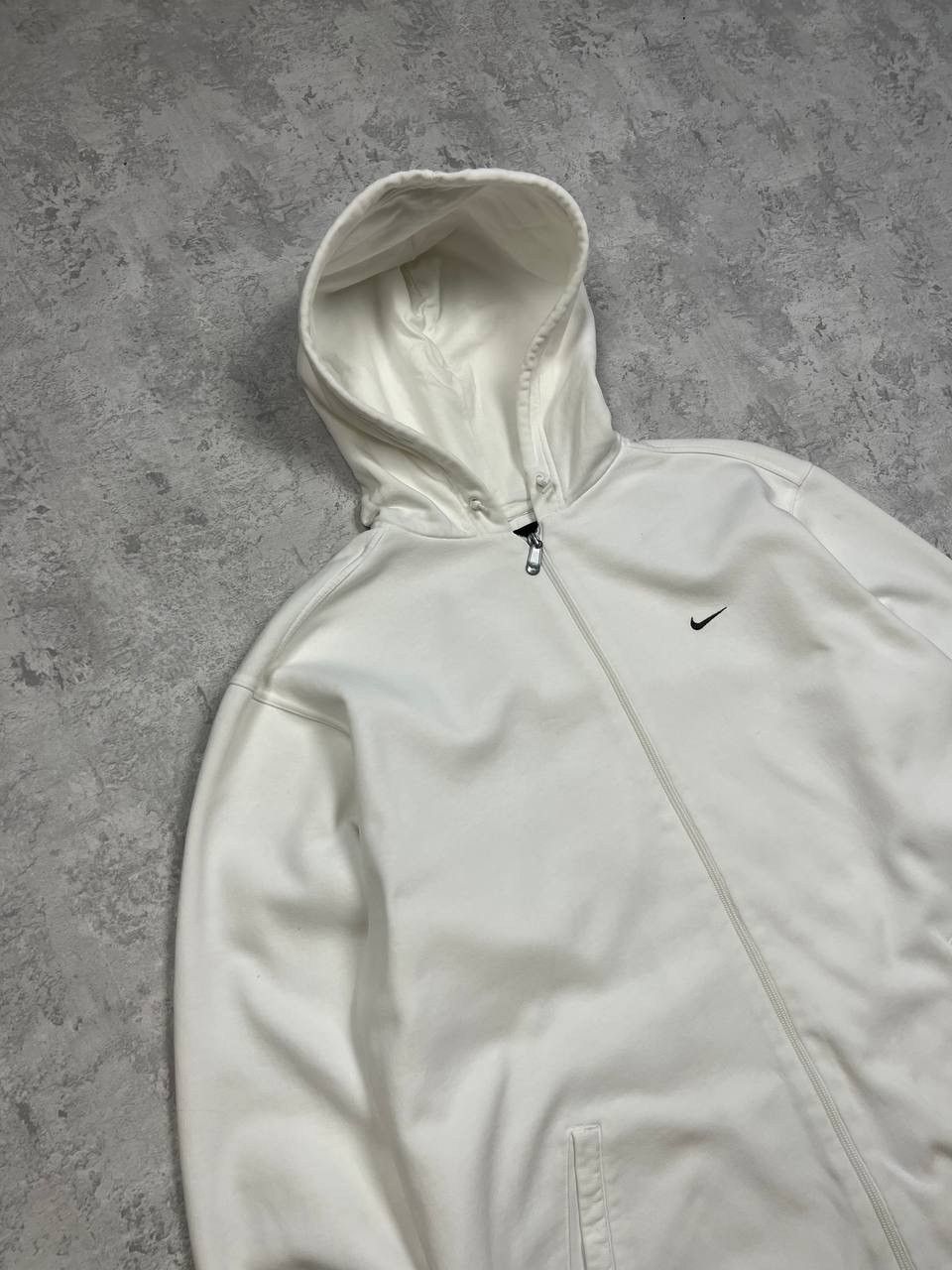 Nike Vintage Nike White Zip Hoodie Size US L / EU 52-54 / 3 - 4 Thumbnail