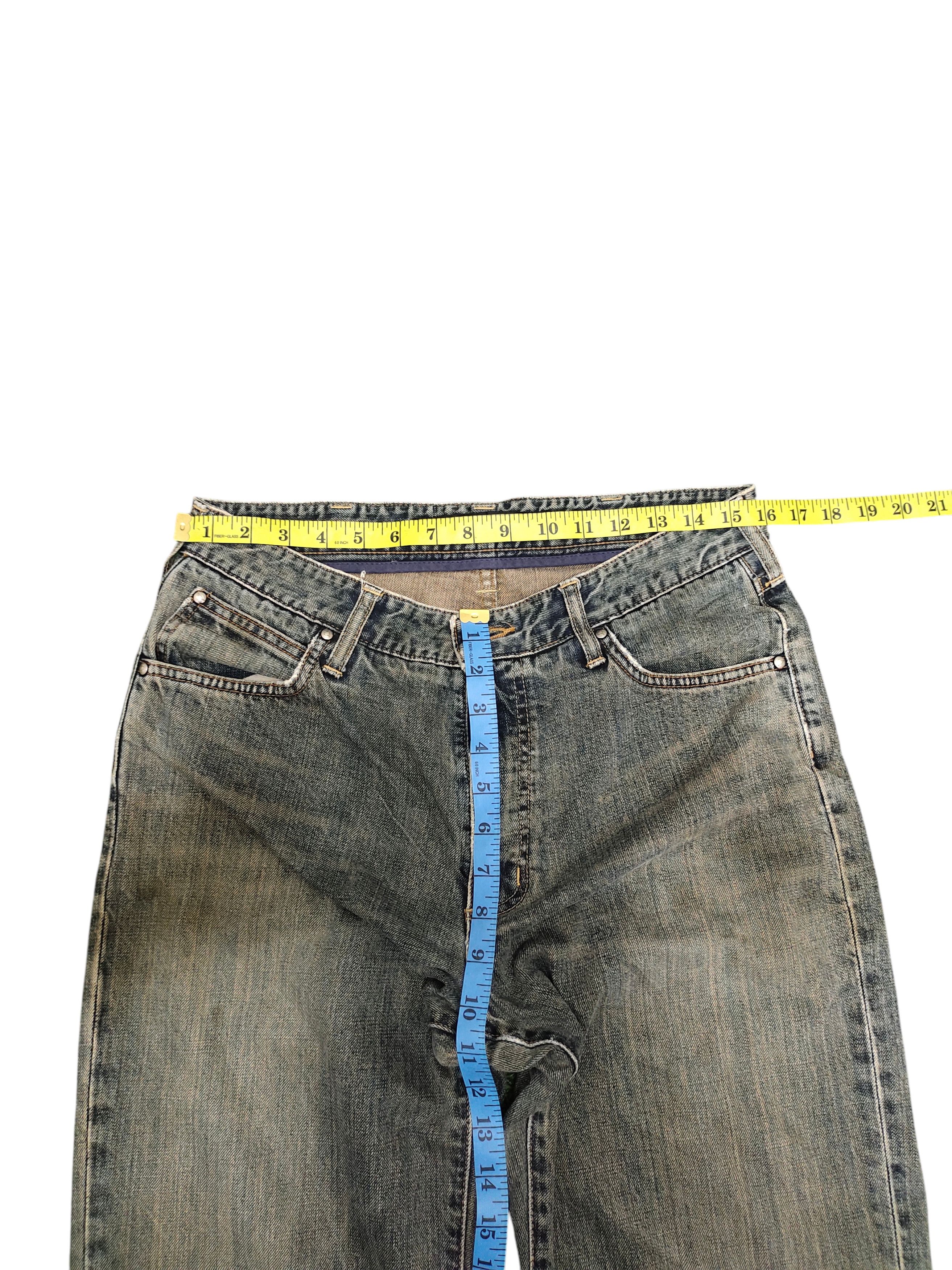 Comme des Garcons × Undercover Vintage Wrangler Japan Clawmark Distress Faded Denim Jeans Size US 32 / EU 48 - 14 Thumbnail