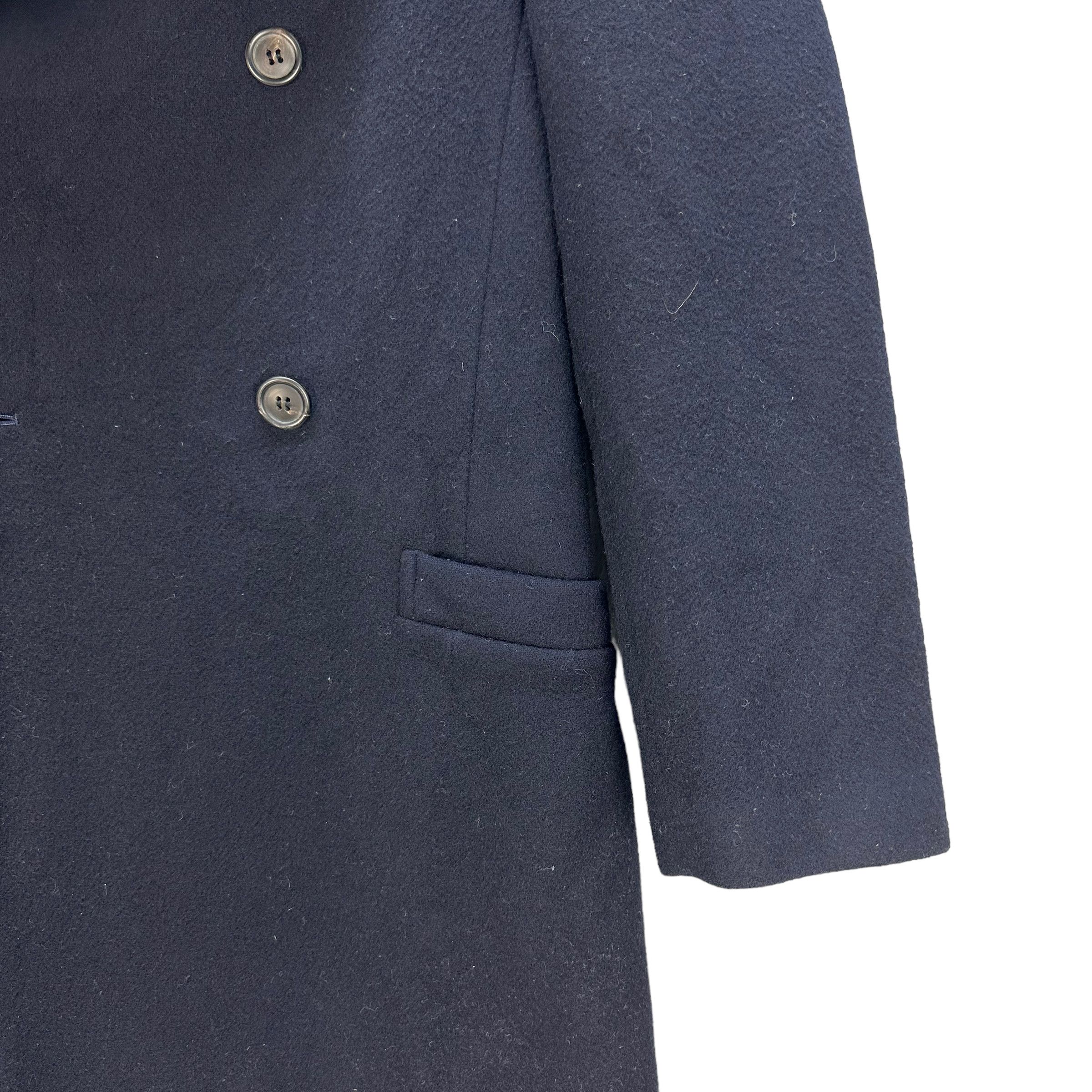 Y's Y's AW1999 SHERPA NECK SHAWL WOOL OVERCOAT #7785-176 Size S / US 4 / IT 40 - 5 Thumbnail