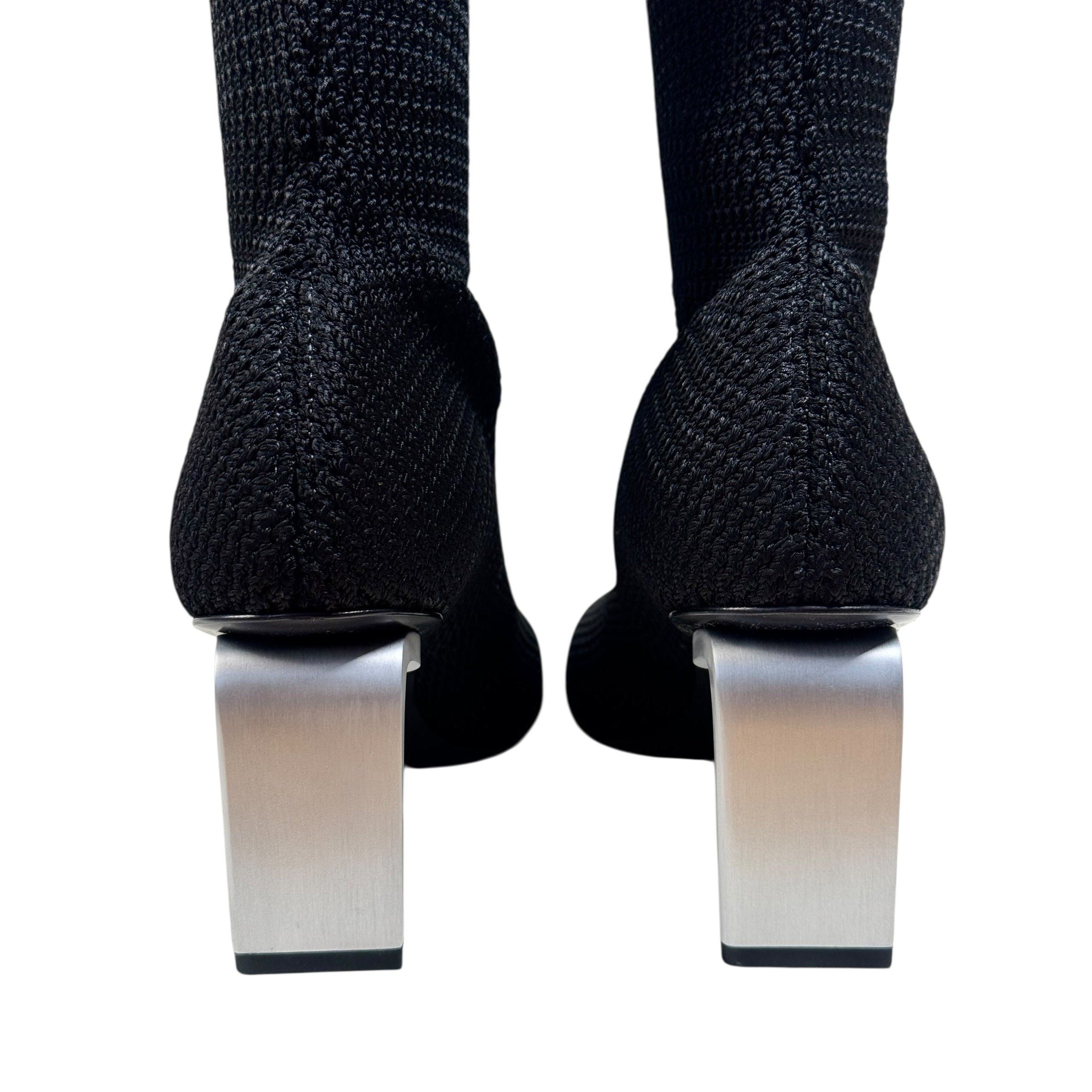 Jil Sander JIL SANDER FW19 Knit Sock Heeled Boots Size US 9 / IT 39 - 4 Thumbnail