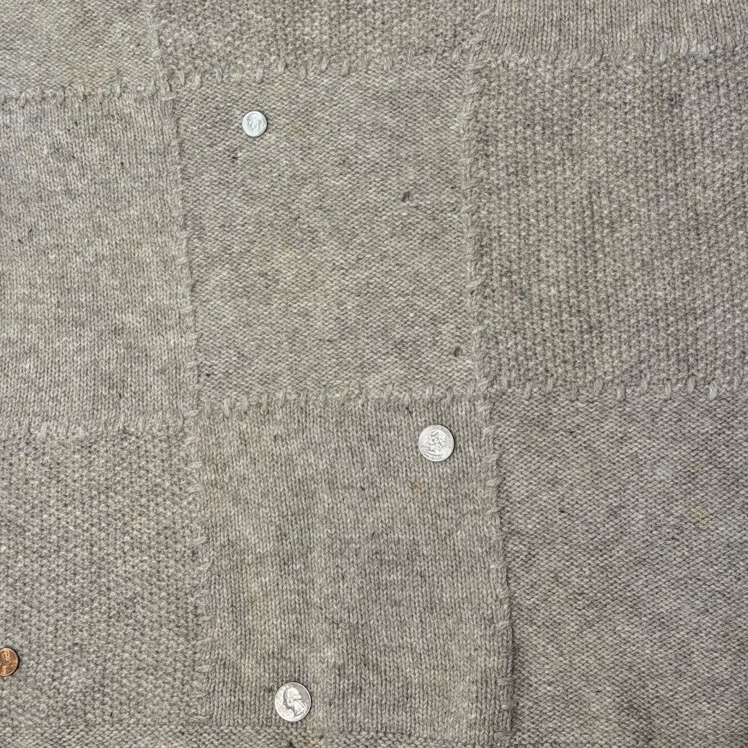 Gap Vintage 90s Gap Wool &Lambswool Patchwork Knit Sweater Beige Size US XL / EU 56 / 4 - 7 Thumbnail