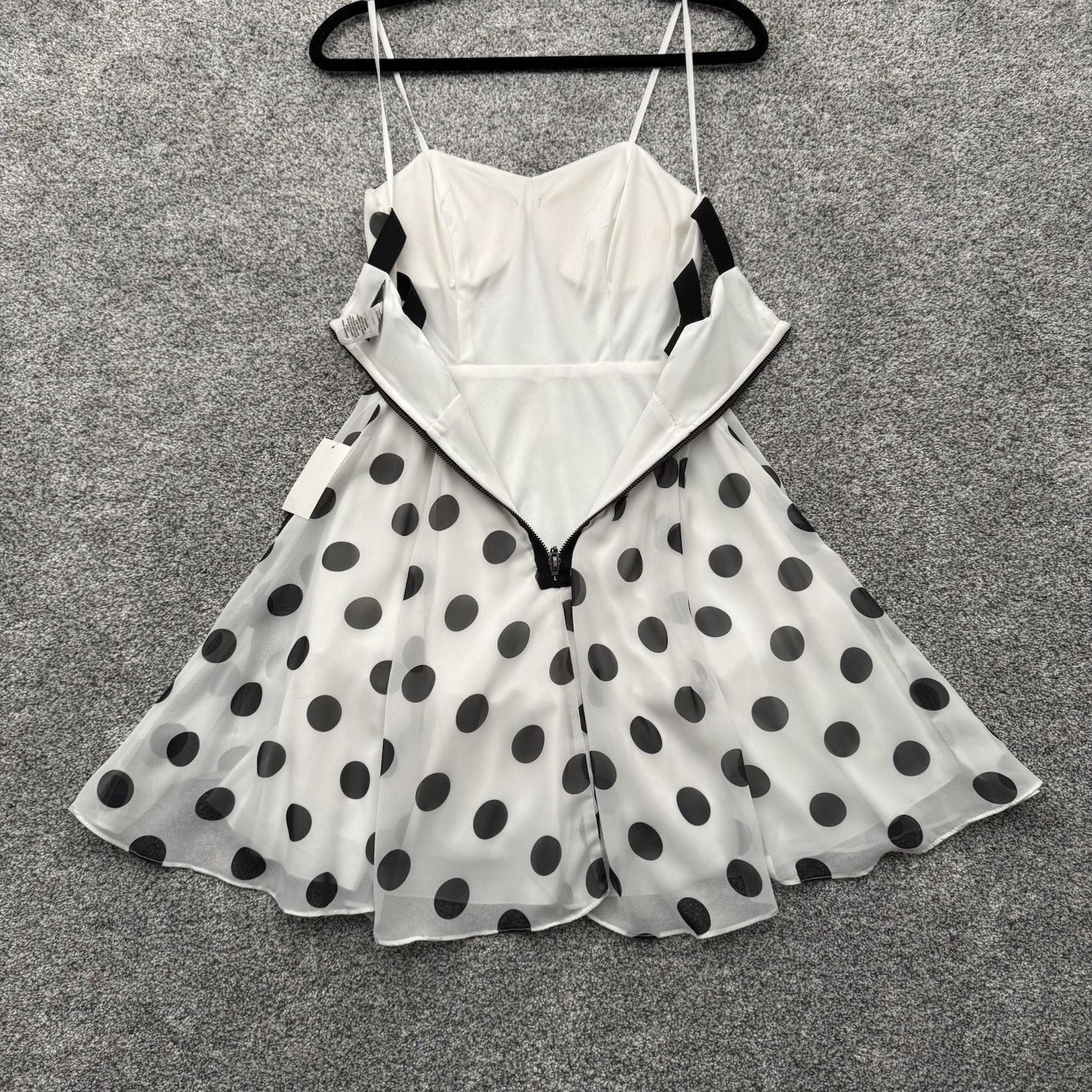 Other 50s Style Dress Size 3/4 Coquette Flowy Swing Polka Dot Chic Size S / US 4 / IT 40 - 8 Thumbnail