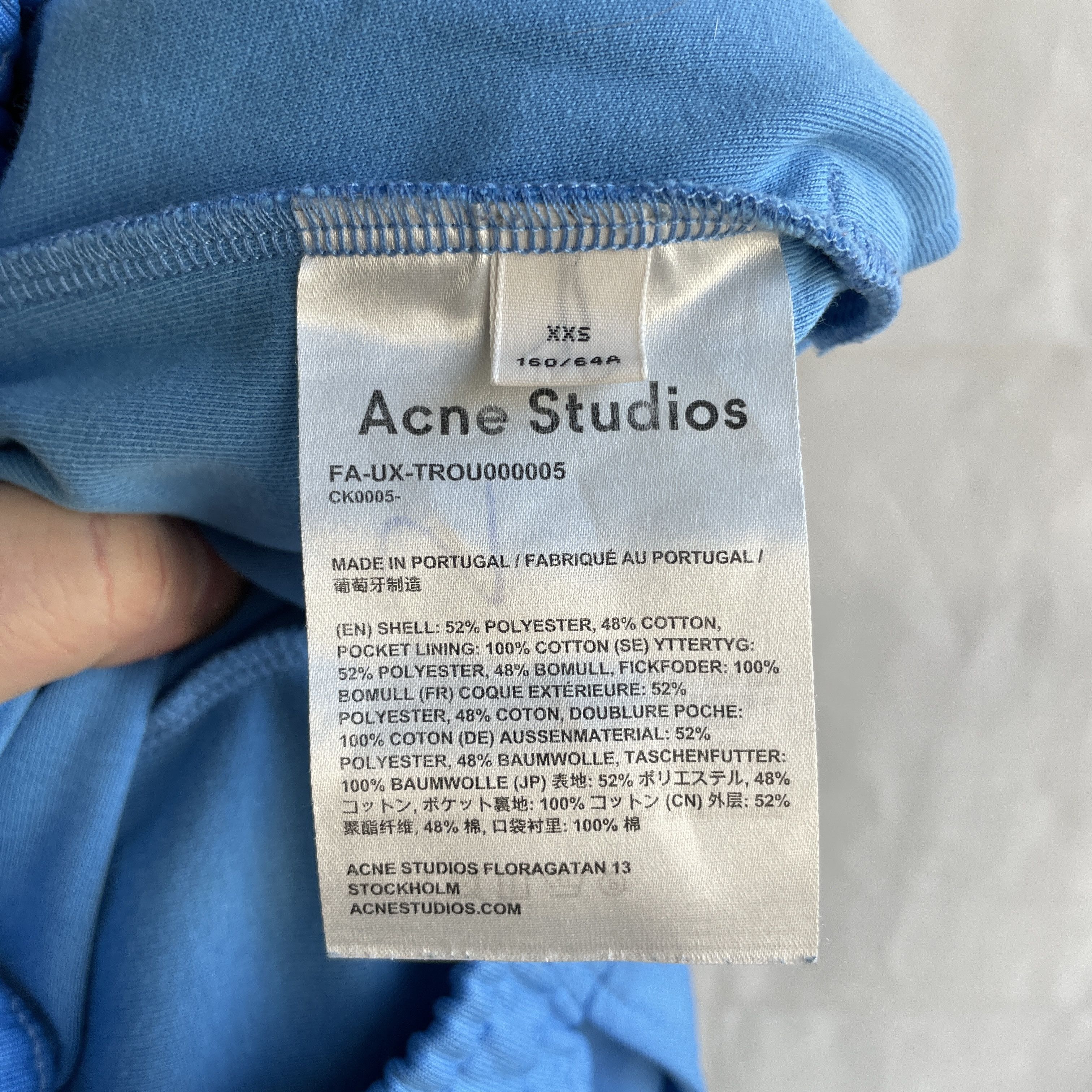 Acne Studios Acne Studios Unisex FA-UX Drawstrign Face Logo Track Pants Size 24" / US 00 / IT 34 - 12 Thumbnail