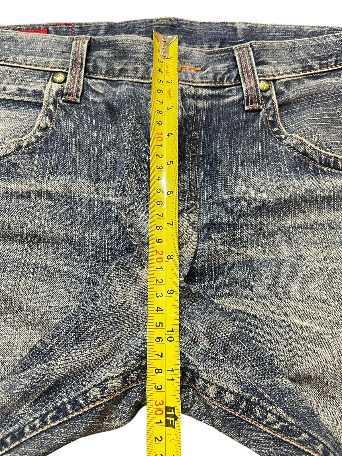 Edwin Vintage Edwin Blue Trip Faded Wash Distress Loose Jeans Size US 36 / EU 52 - 15 Thumbnail