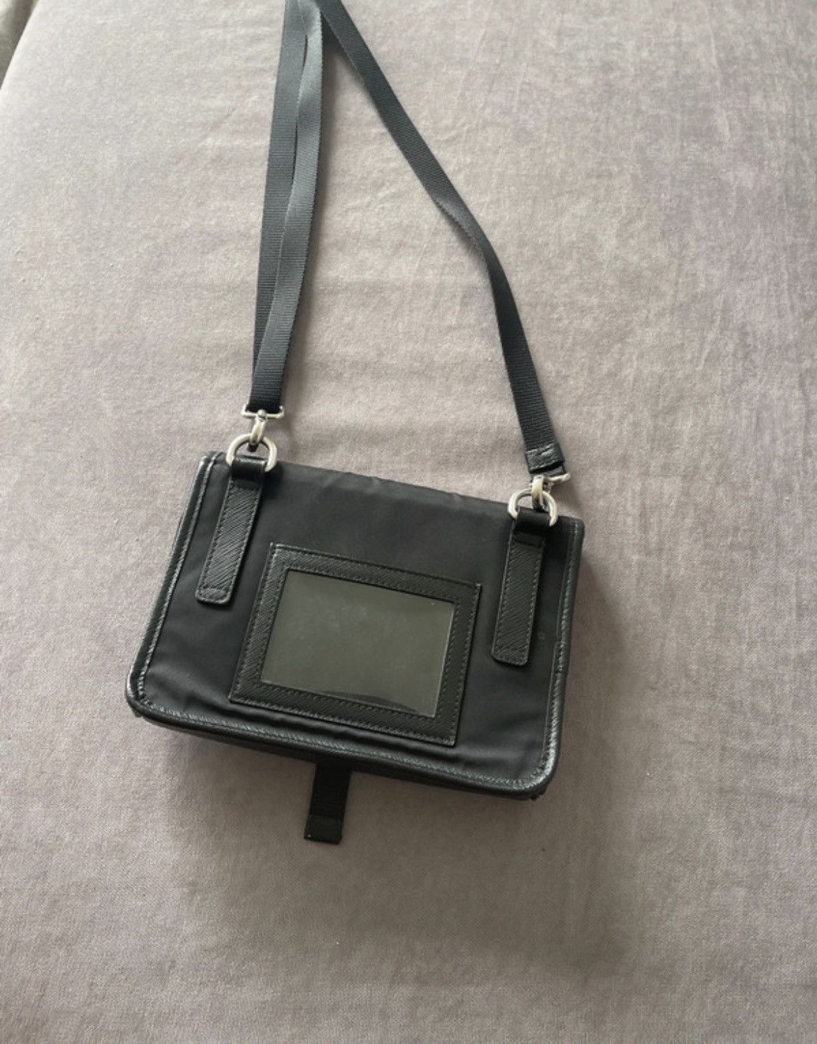 Prada Prada Re-Nylon and Saffiano leather case messenger Size ONE SIZE - 4 Thumbnail