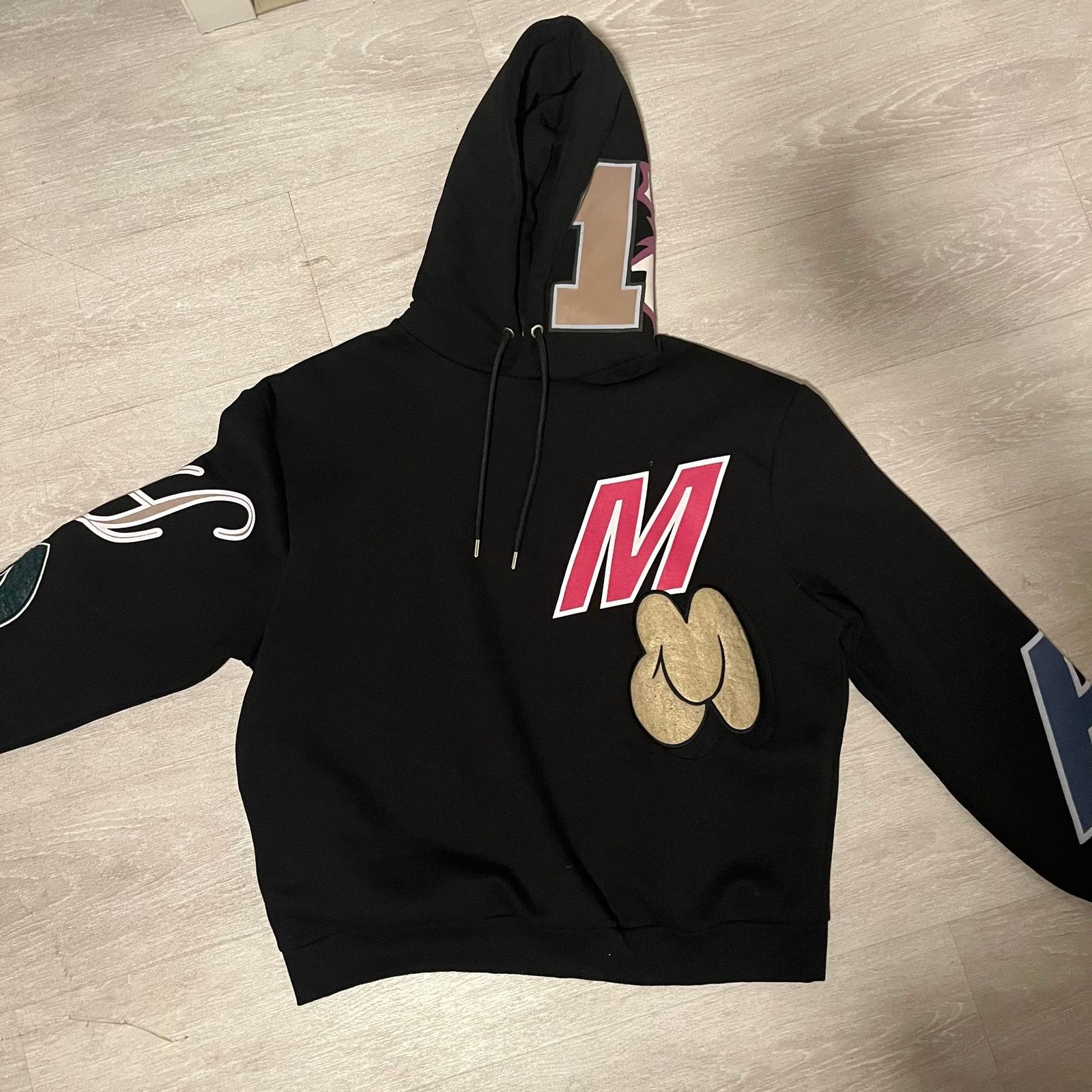 Other Boohooman Oversized Black Pink Blue Cream Hoodie Size US L / EU 52-54 / 3 - 1 Thumbnail