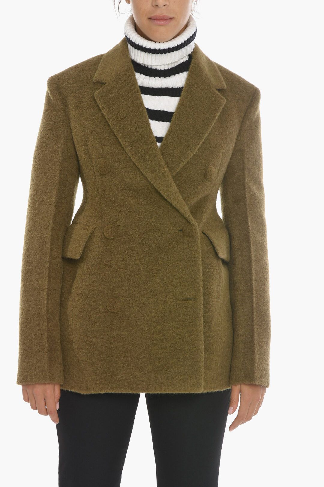 image of Jil Sander O1Dk11S0124 Blazer In Green, Women's (Size Small)
