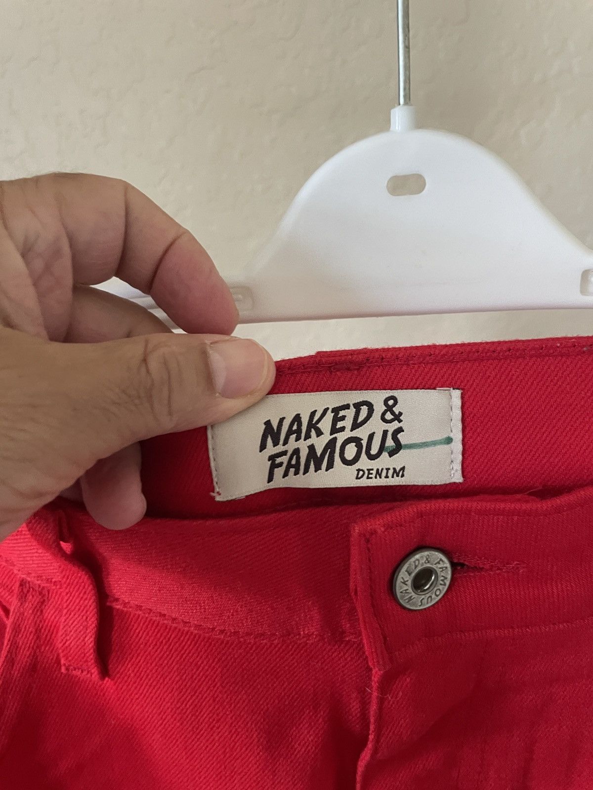 Naked & Famous Skinny Guy (Red Dragon Power stretch) denim jeans Size US 38 / EU 54 - 5 Thumbnail