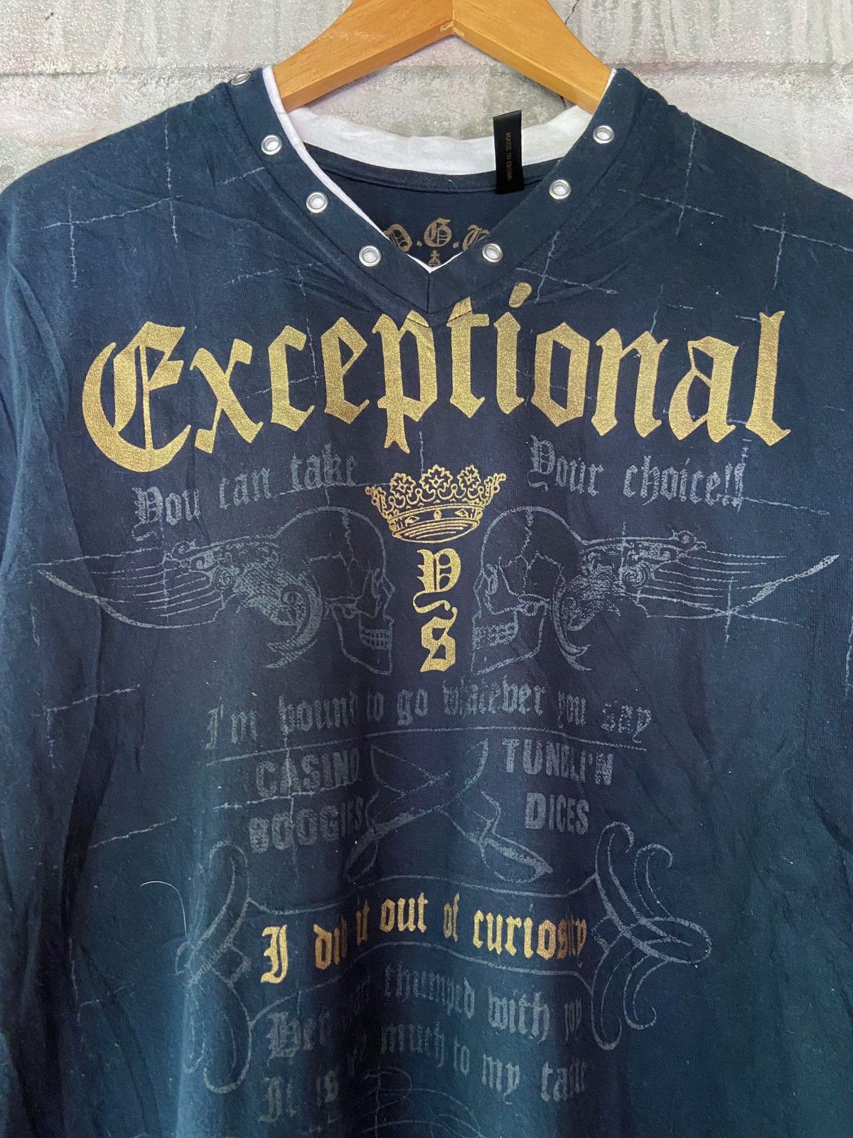 Beauty Beast × Hysteric Glamour × Japanese Brand EXCEPTIONAL I DID IT OUT OF CURIOSITY PUNK TEE Size US M / EU 48-50 / 2 - 7 Thumbnail