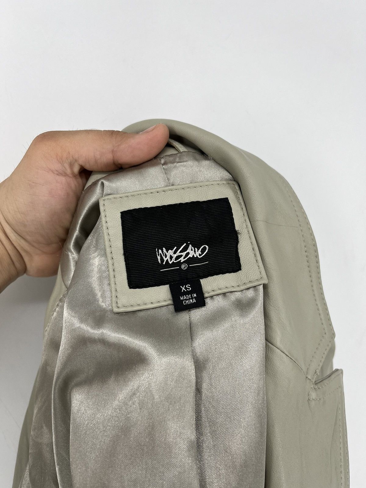 Japanese Brand × Vintage Vintage 00’s Wossivo Moto Leather Racing Y2K Jacket Size XS / US 0-2 / IT 36-38 - 8 Thumbnail