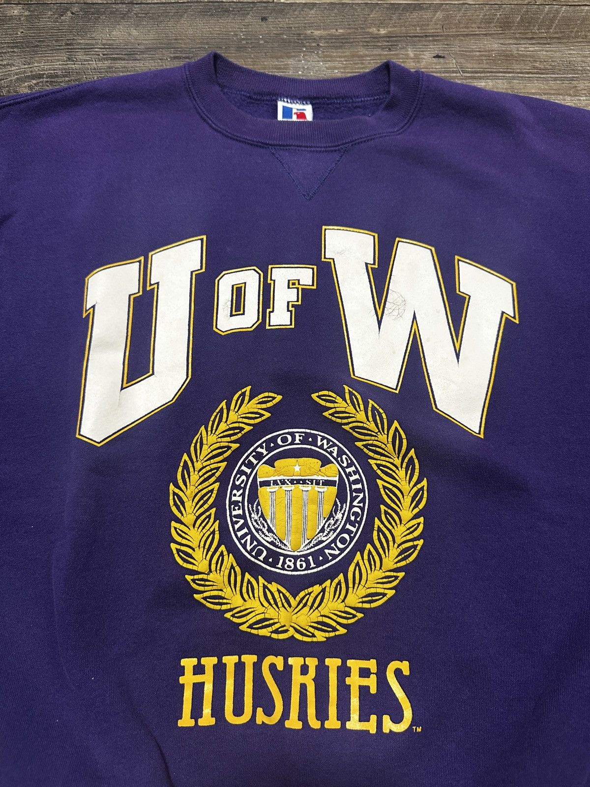 Russell Athletic 90s Russell Athletic UoW Huskies Crewneck Size US XL / EU 56 / 4 - 2 Thumbnail