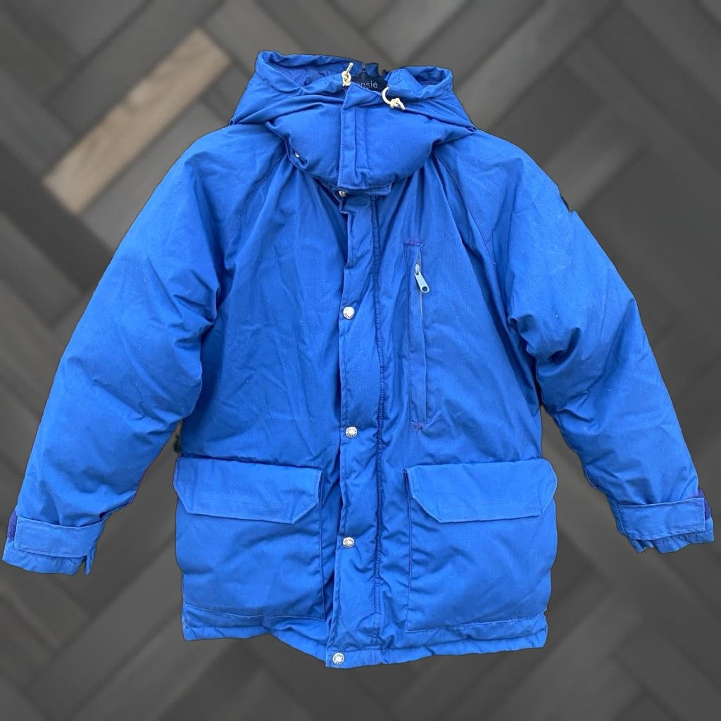 The North Face VINTAGE The North Face Brown Label Down Parka Jacket XS Blue 80s 70s Hooded Mens Size US XS / EU 42 / 0 - 1 Thumbnail