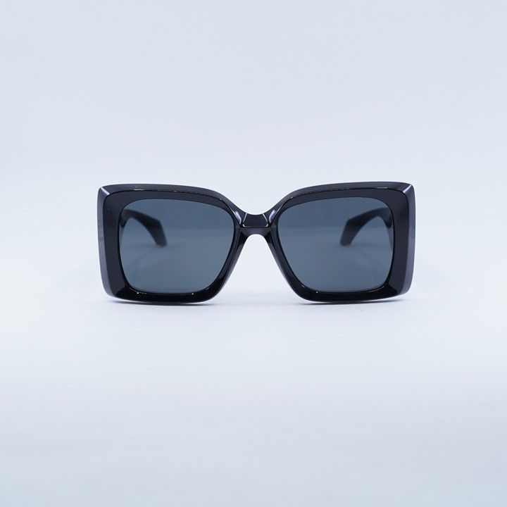 Versace Versace VE4467U GB1/87 Sunglasses Black Square Frame Size ONE SIZE - 2 Thumbnail