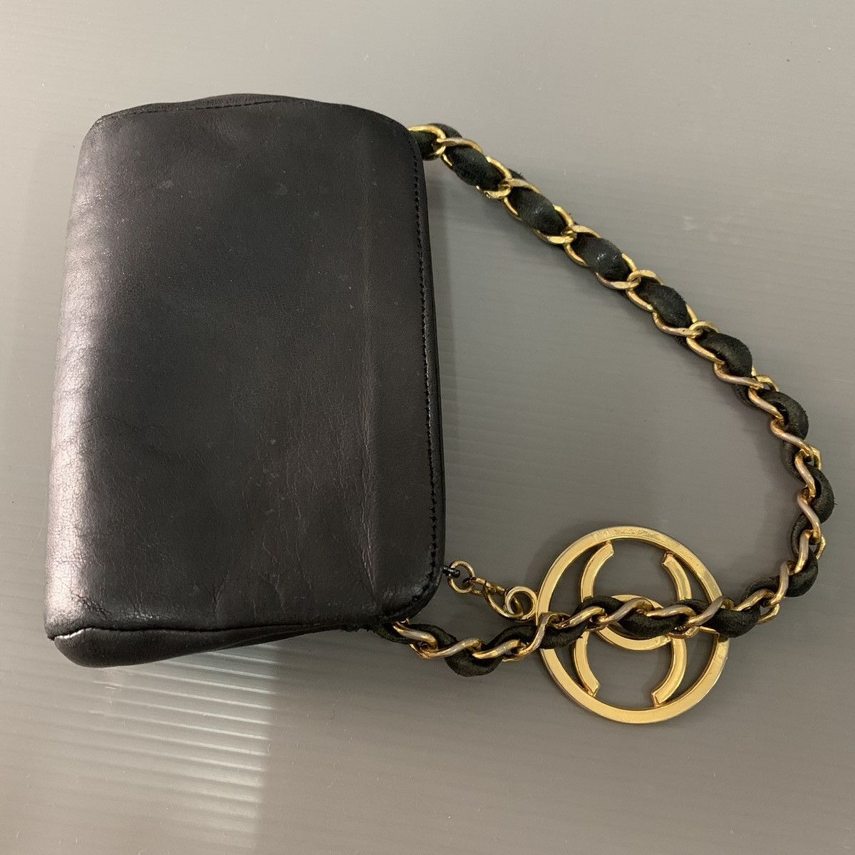 Chanel Chanel Vintage Black Mini Pochette Bag Size ONE SIZE - 11 Thumbnail