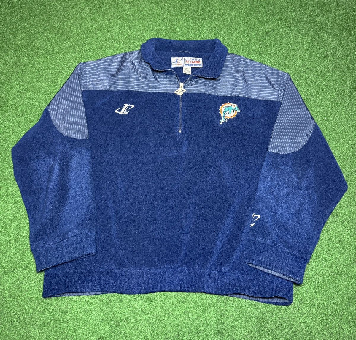 Logo Athletic Vintage 90s Miami Dolphins 1/4 Zip NFL Pro Line Sweatshirt Size US XL / EU 56 / 4 - 1 Thumbnail