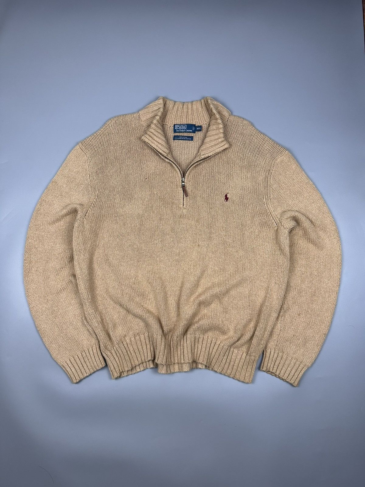 Designer × Polo Ralph Lauren Vintage Polo Ralph Lauren Half Zipper Knitwear Size US XXL / EU 58 / 5 - 1 Thumbnail